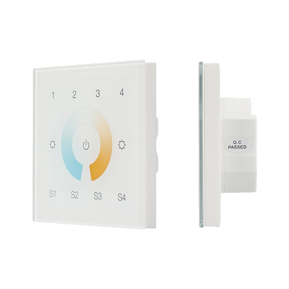 INTELLIGENT ARLIGHT Сенсорная панель DALI-901-11-4G-4SC-MIX-DT8-IN White (BUS/230V) (IARL, IP20 Пластик, 3 года) 037198 — фото 1