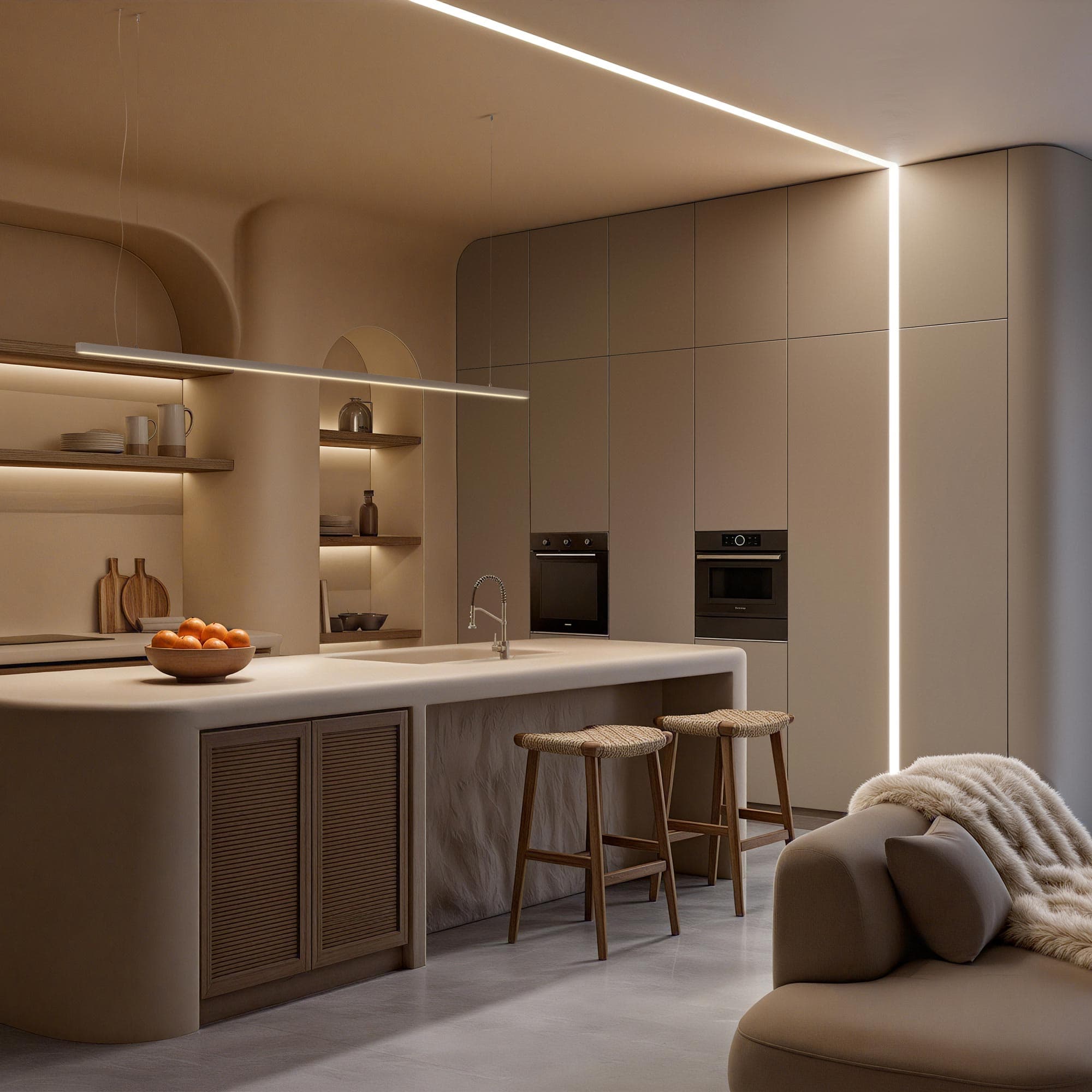 Профиль LINIA25-F-2000 ANOD (Arlight, Алюминий) 053805 — фото 5