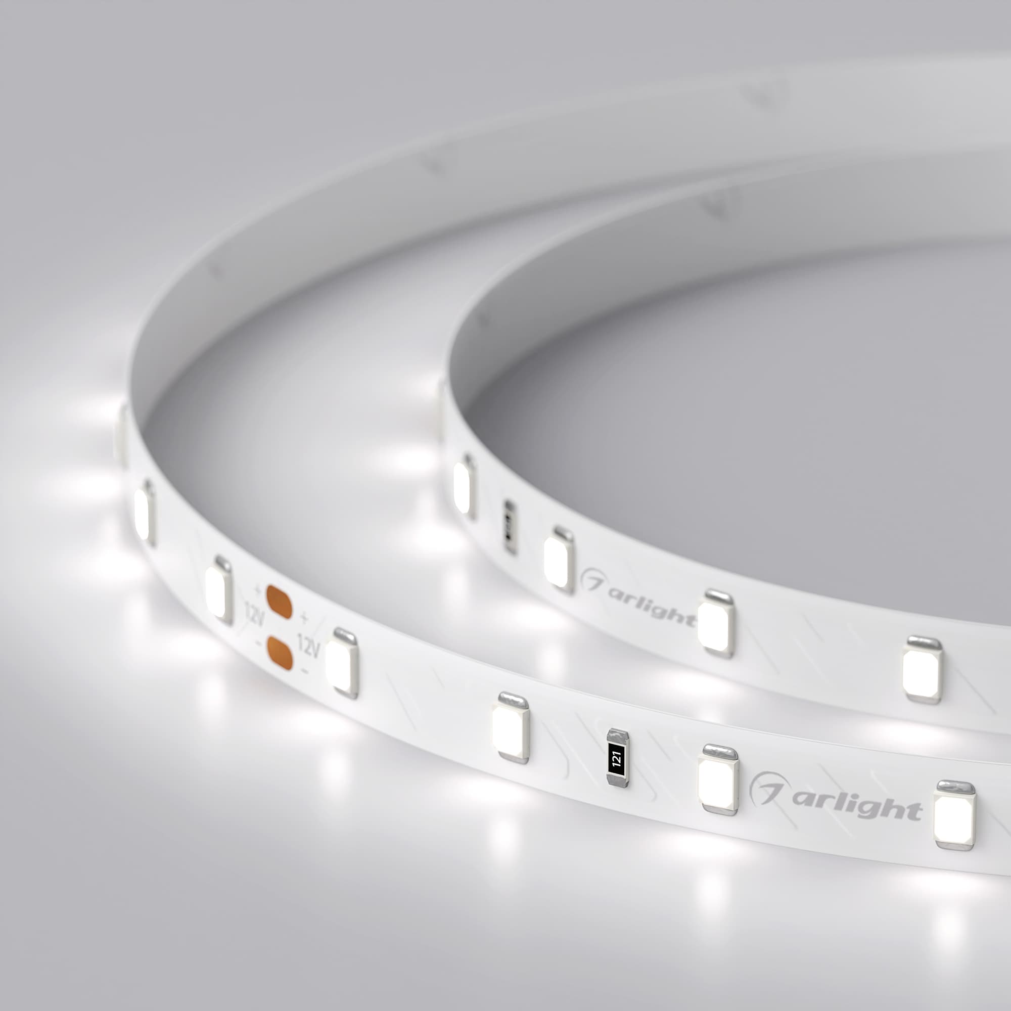 Светодиодная лента RT-A60-8mm 24V White6000 (7.2 W/m, IP20, 2835, 5m) (Arlight, Открытый) 020011(2) — фото 5