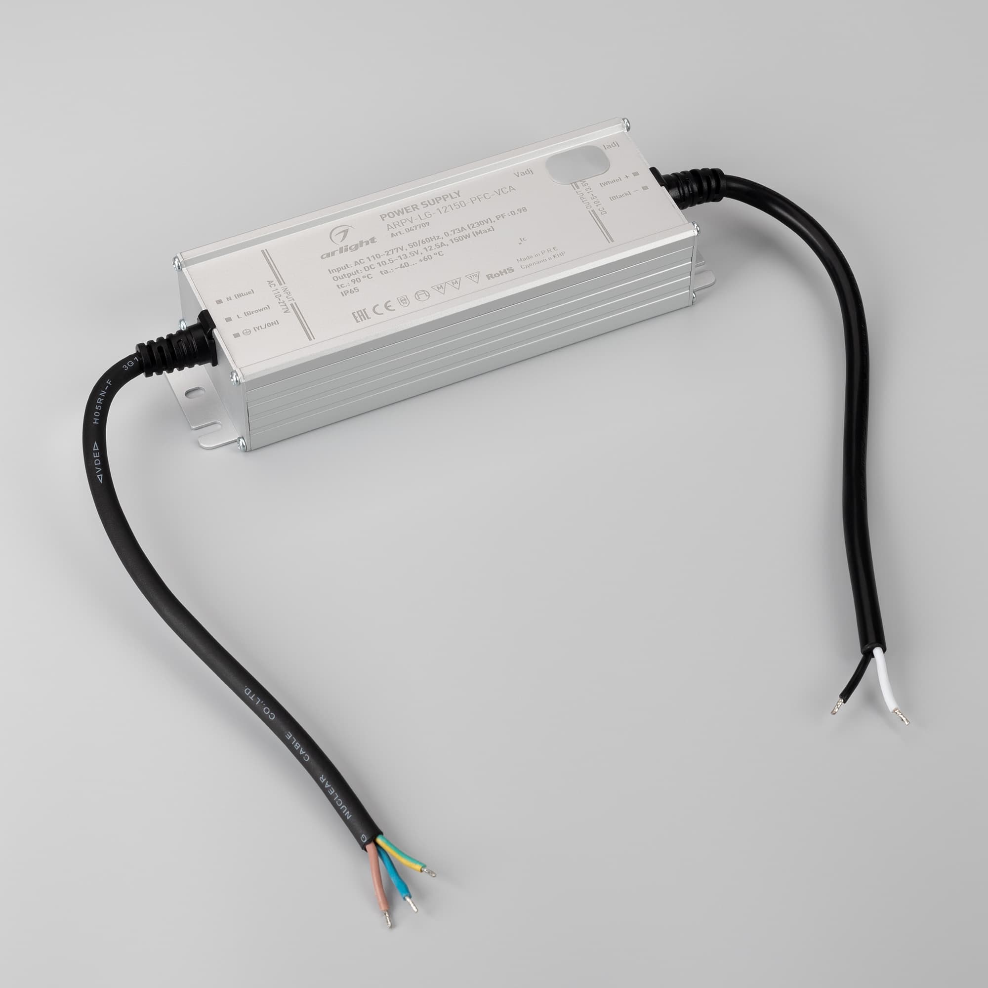 Блок питания ARPV-LG-12150-PFC-VCA (10.5-13.5V, 12.5A, 150W) (Arlight, IP65 Металл, 5 лет) 047709 — фото 2