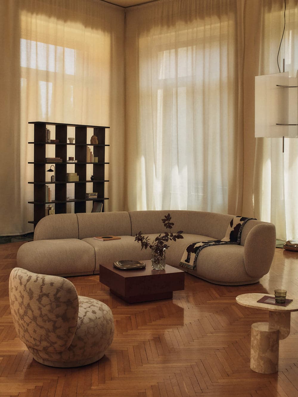 Ferm Living Kona Bookcase - 3x6 - Dark Stained Oak — фото 4