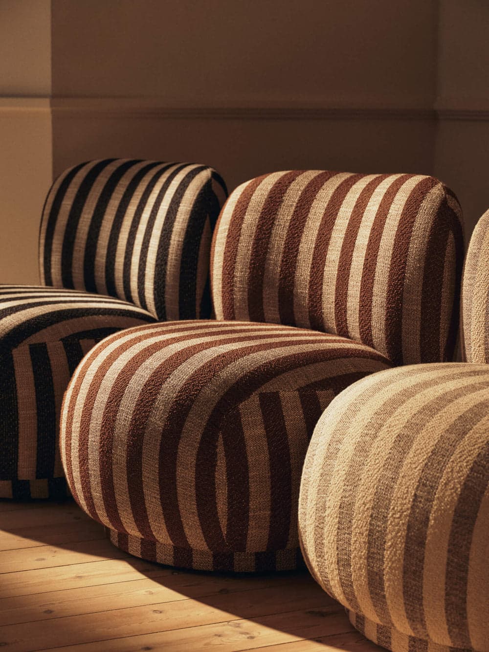 Ferm Living Rico Piccolo Lounge Chair - Louisiana - Sand/Chocolate ferm LIVING — фото 5