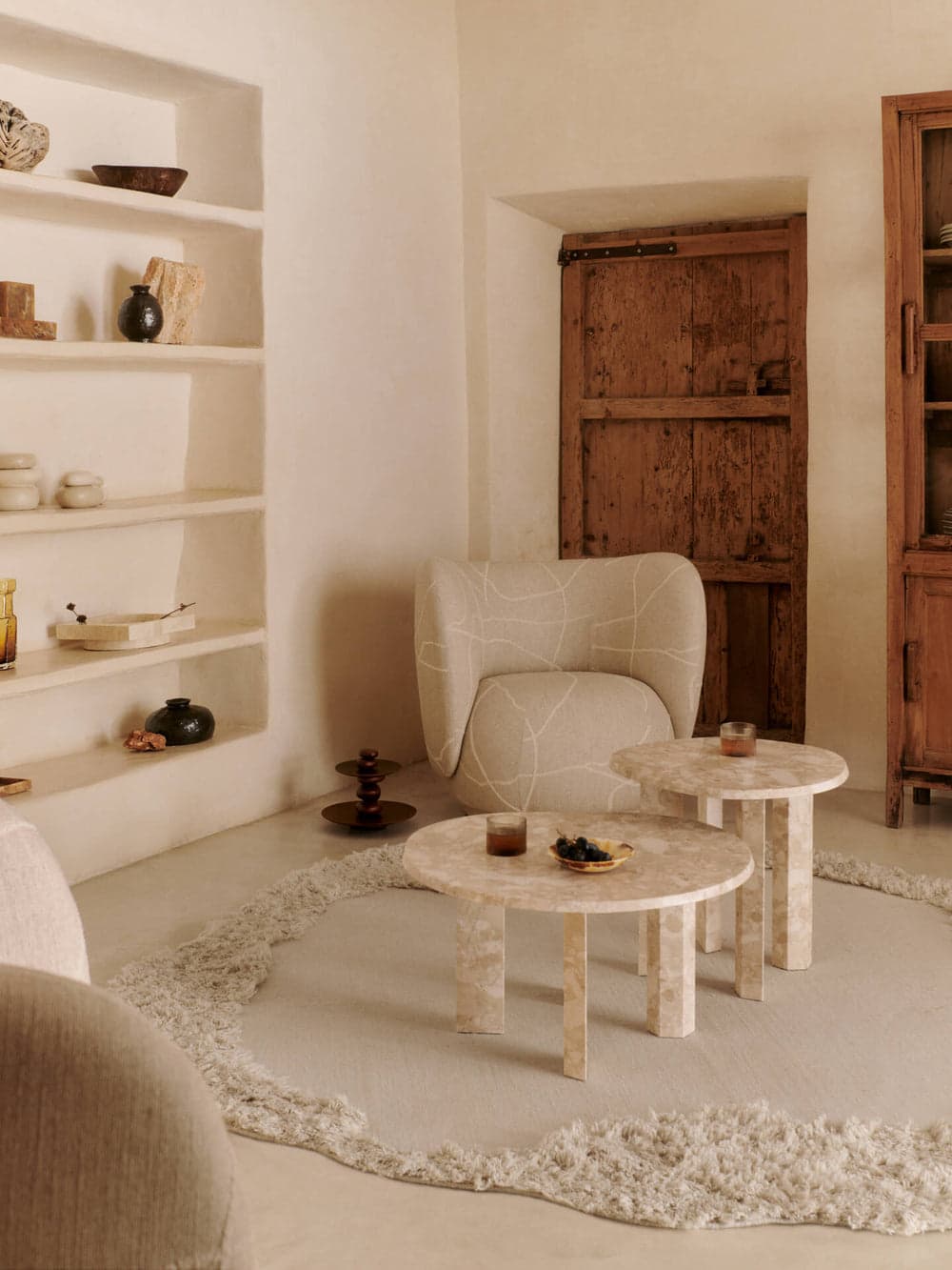 Ferm Living Rico Lounge Chair - Can Lis - Sand/Off-White ferm LIVING — фото 4