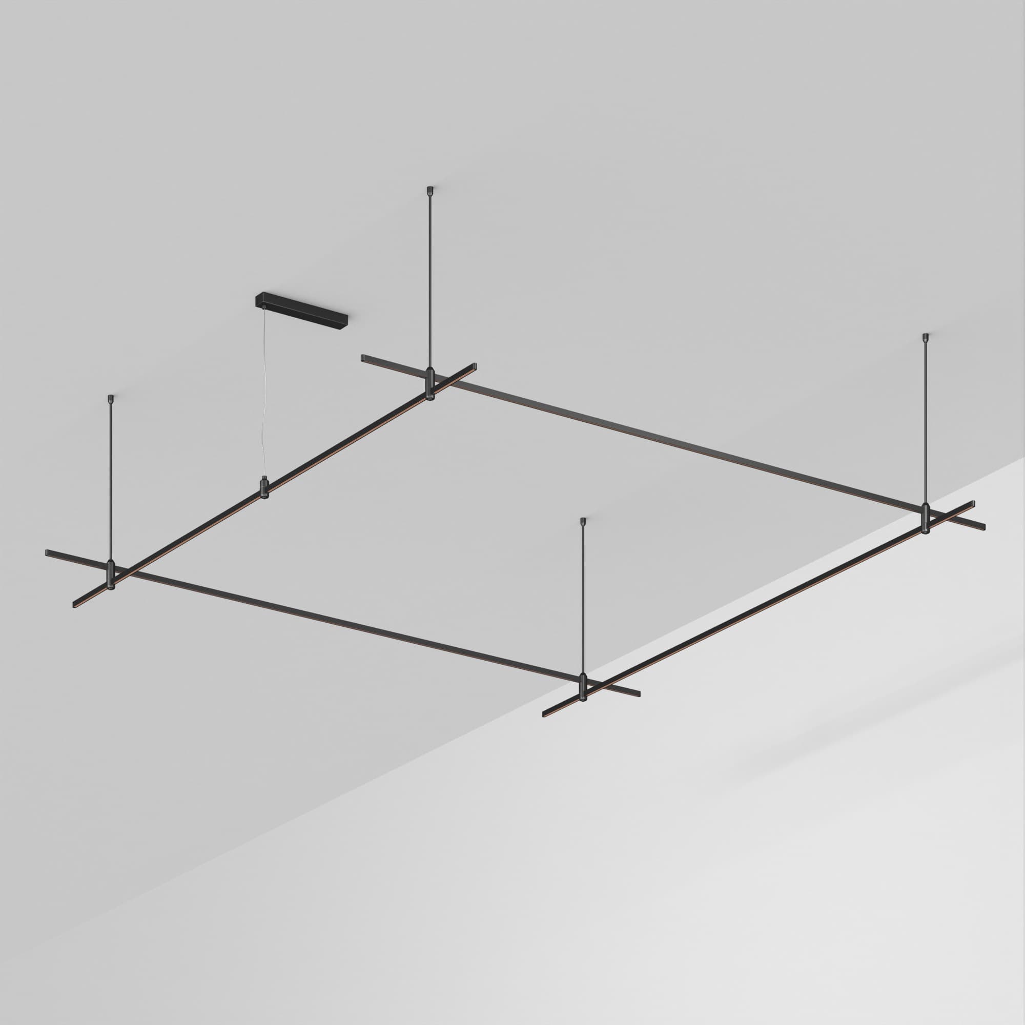 Основание ART-APRIORI-QUADRAT-ROD-800-3000x3000 (BK) (Arlight, IP20 Металл, 3 года) 048525