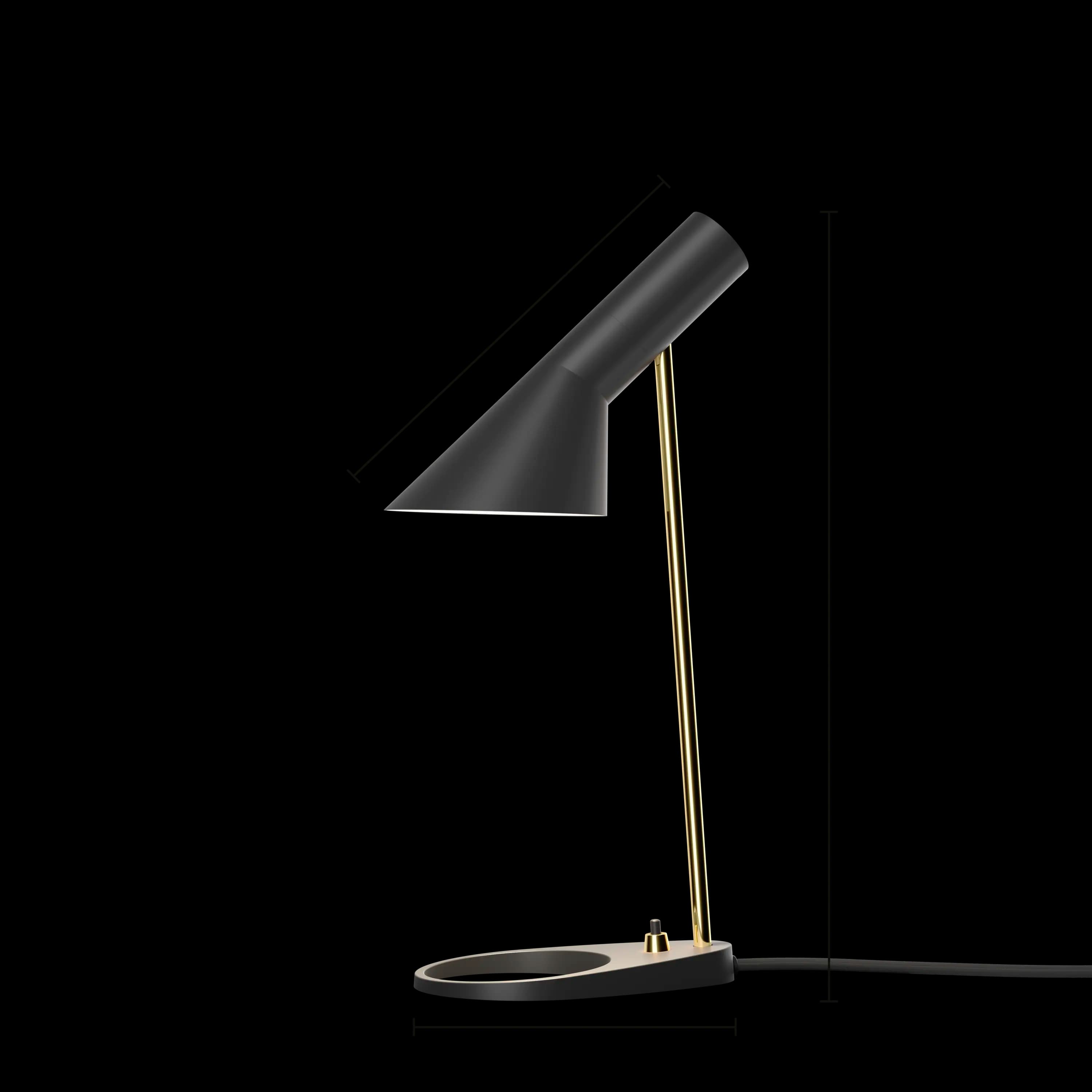 Louis Poulsen AJ Mini Table Lamp Brass/black — фото 7