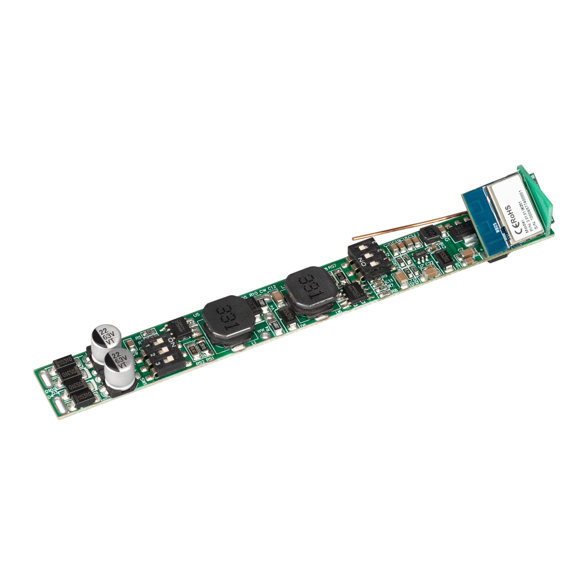 INTELLIGENT ARLIGHT Диммер SMART-CC-202-72-MIX-IN (48V, 2x150-500mA, Track, TUYA Wi-Fi, 2.4G) (IARL, IP20 Пластик, 5 лет) 037266