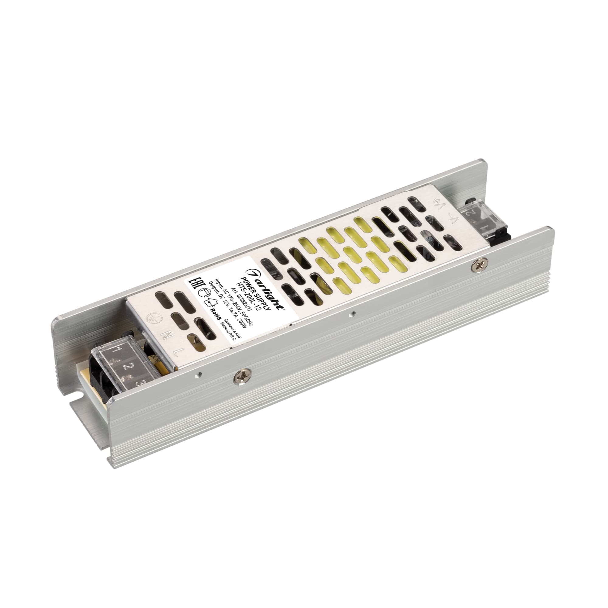 Блок питания HTS-200L-12 (12V, 16.7A, 200W) (Arlight, IP20 Сетка, 3 года) 020826(1) — фото 1