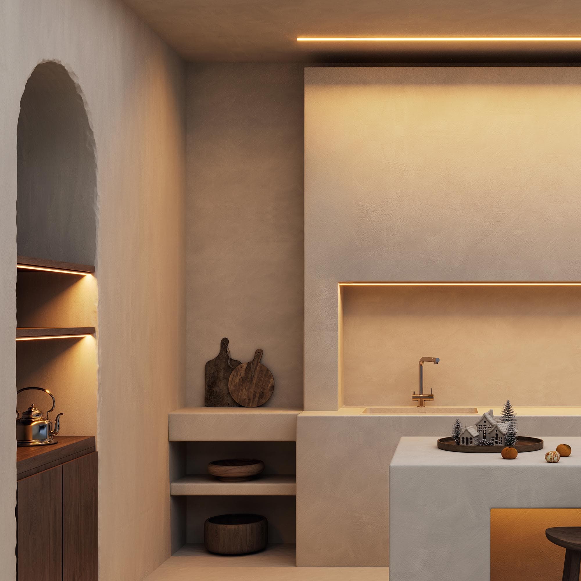 Профиль LINE-D-1111-2000 SQUARE ANOD (Arlight, Алюминий) 061084 — фото 6