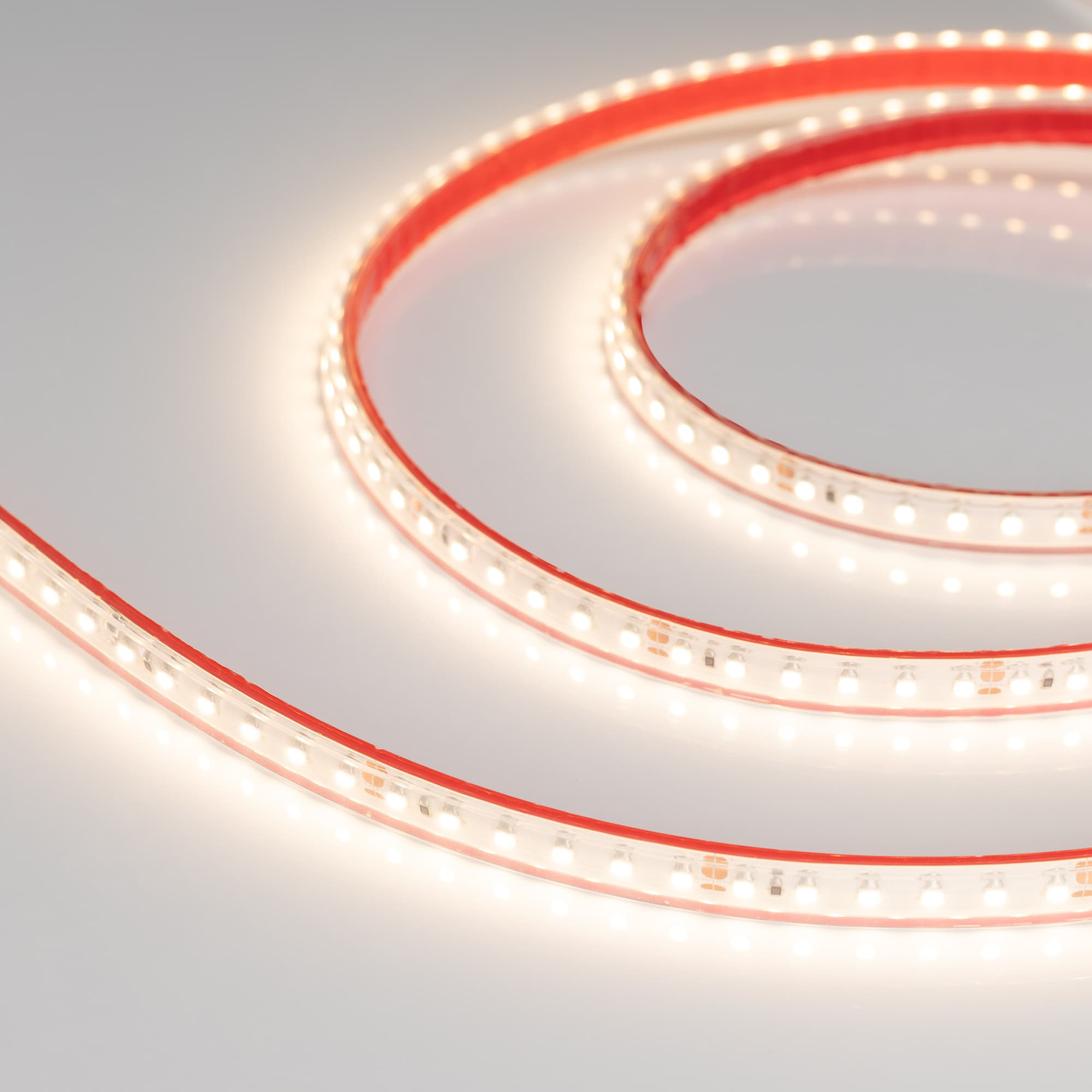 Светодиодная лента RTW 2-5000PS-50m 24V Warm3000 2x (3528, 120 LED/m, LUX) (Arlight, 9.6 Вт/м, IP67) 024578 — фото 4