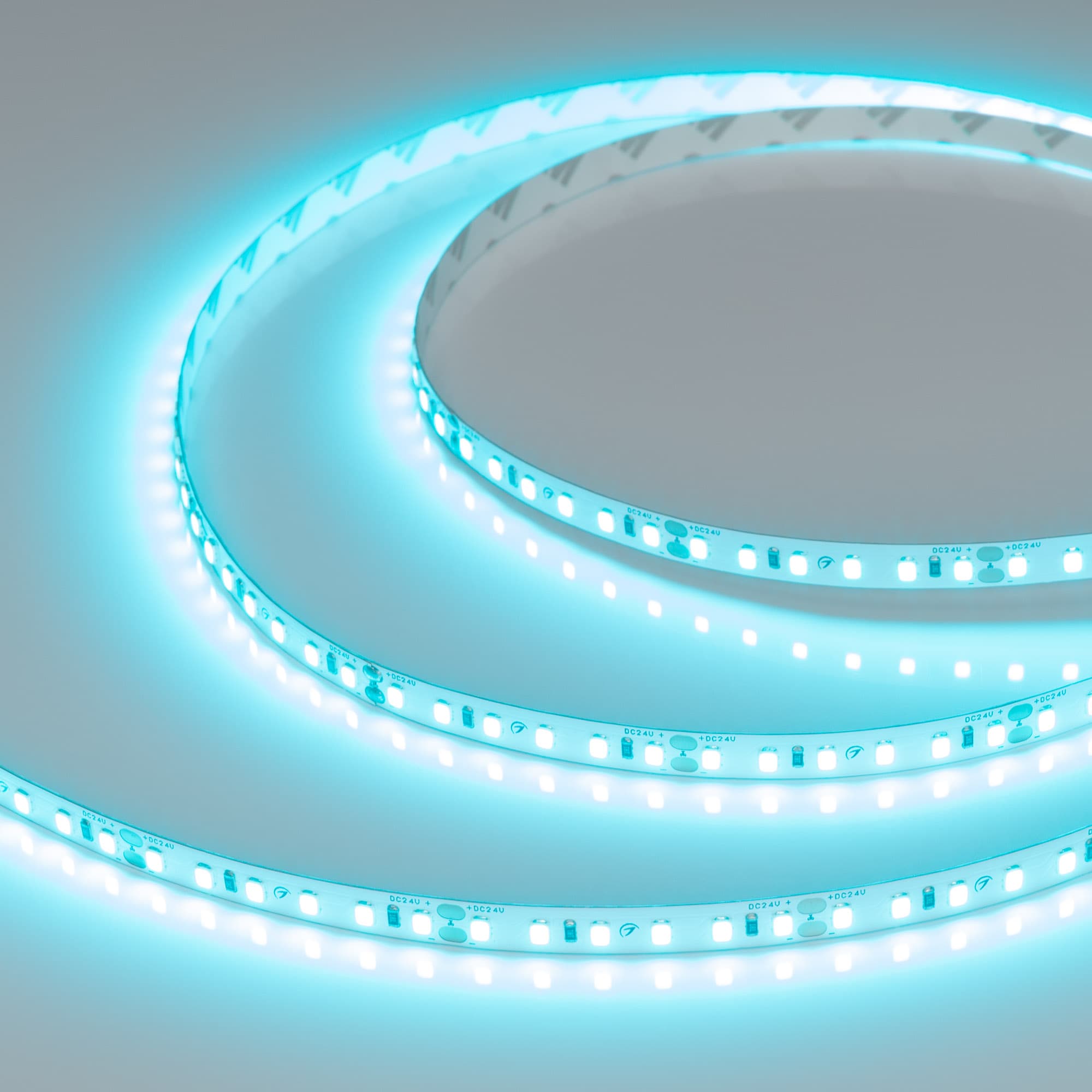 Светодиодная лента RT-A120-8mm 24V Mint Blue (9.6 W/m, IP20, 5m) (Arlight, -) 043382(1) Arlight — фото 1