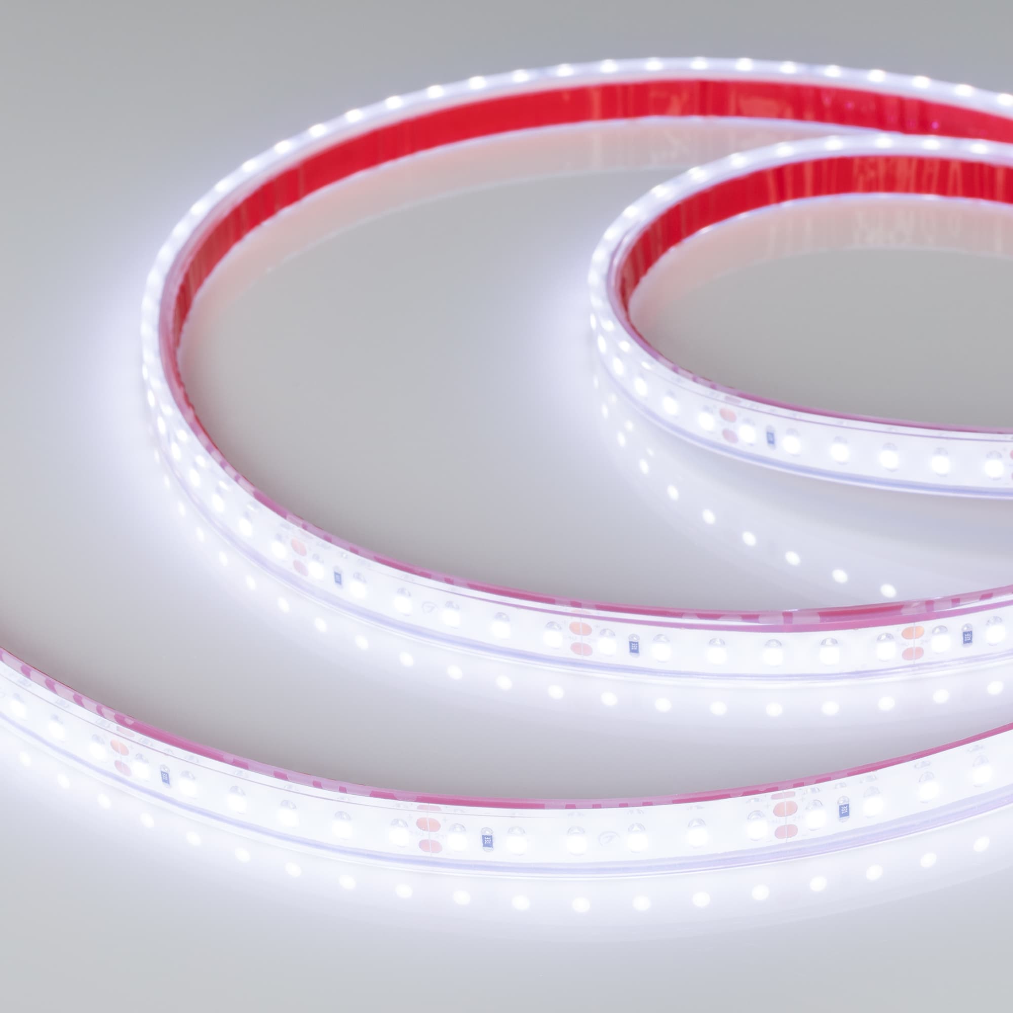 Светодиодная лента RTW 2-5000PGS 24V Cool 2x (3528, 600 LED, LUX) (Arlight, 9.6 Вт/м, IP67) 016835 — фото 2
