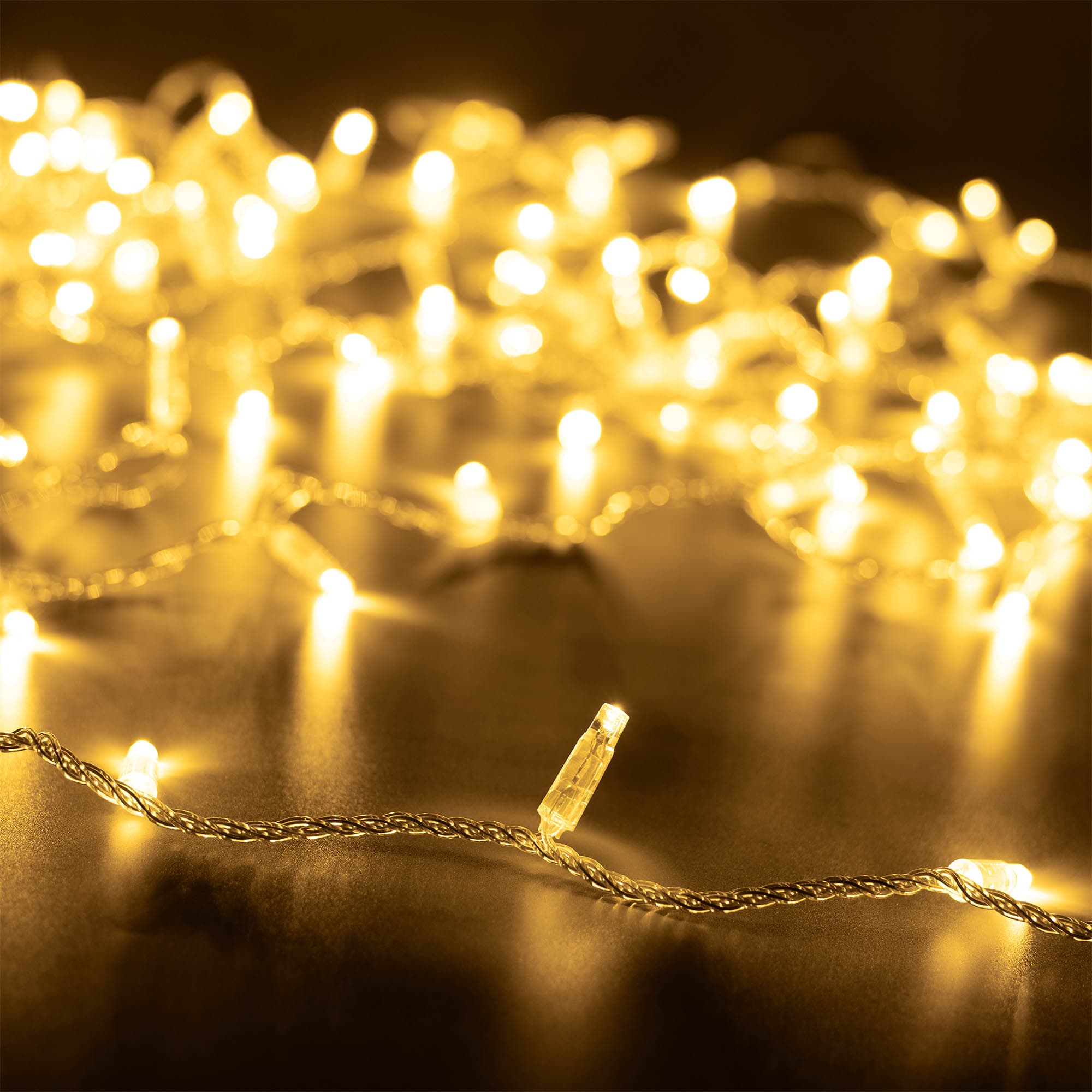 Arlight Светодиодная гирлянда ARD-STRING-CLASSIC-10000-CLEAR-100LED-FLASH WARM (230V, 7W) (Ardecoled, IP65) 025780