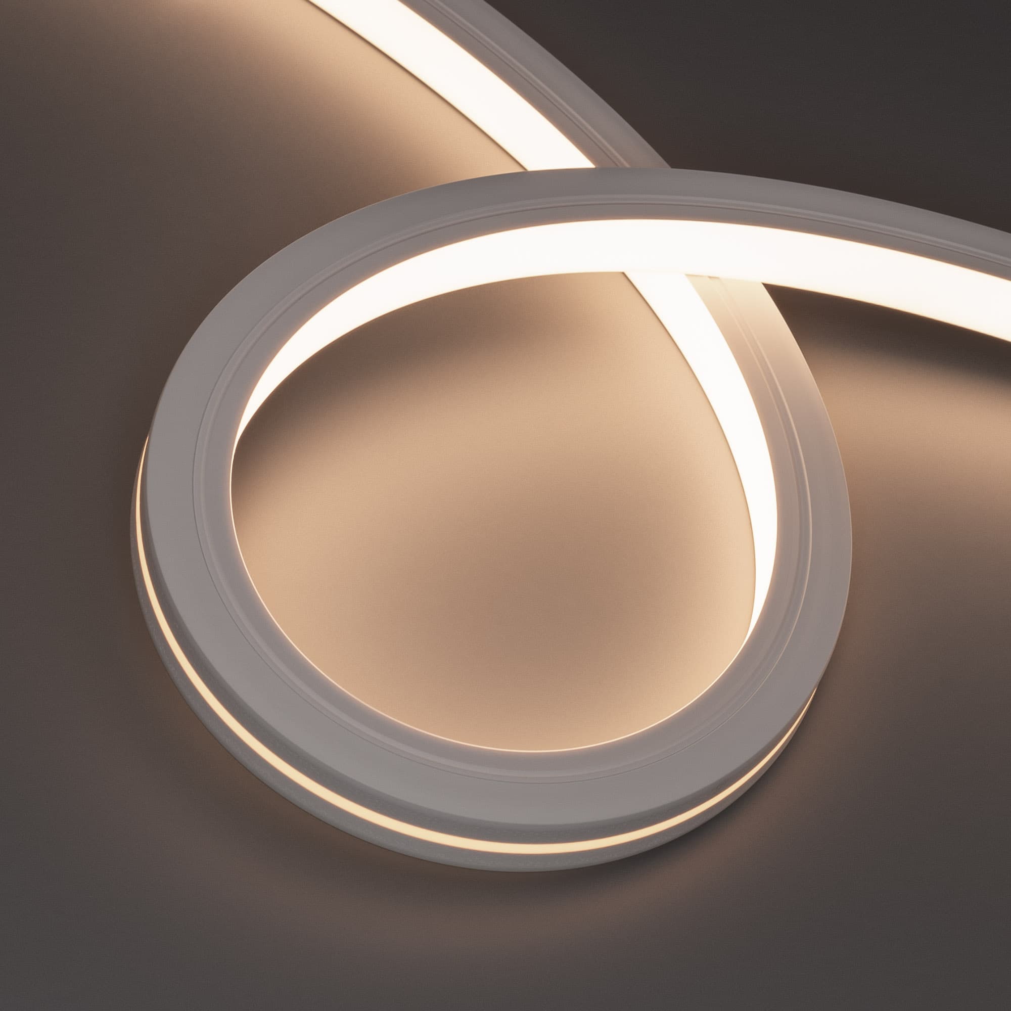 Светодиодная лента герметичная MOONLIGHT-TOP-X280-20x20mm 24V Warm3500 (10 W/m, IP67, 15m, wire x1) (Arlight, Вывод боковой, 5 лет) 044349