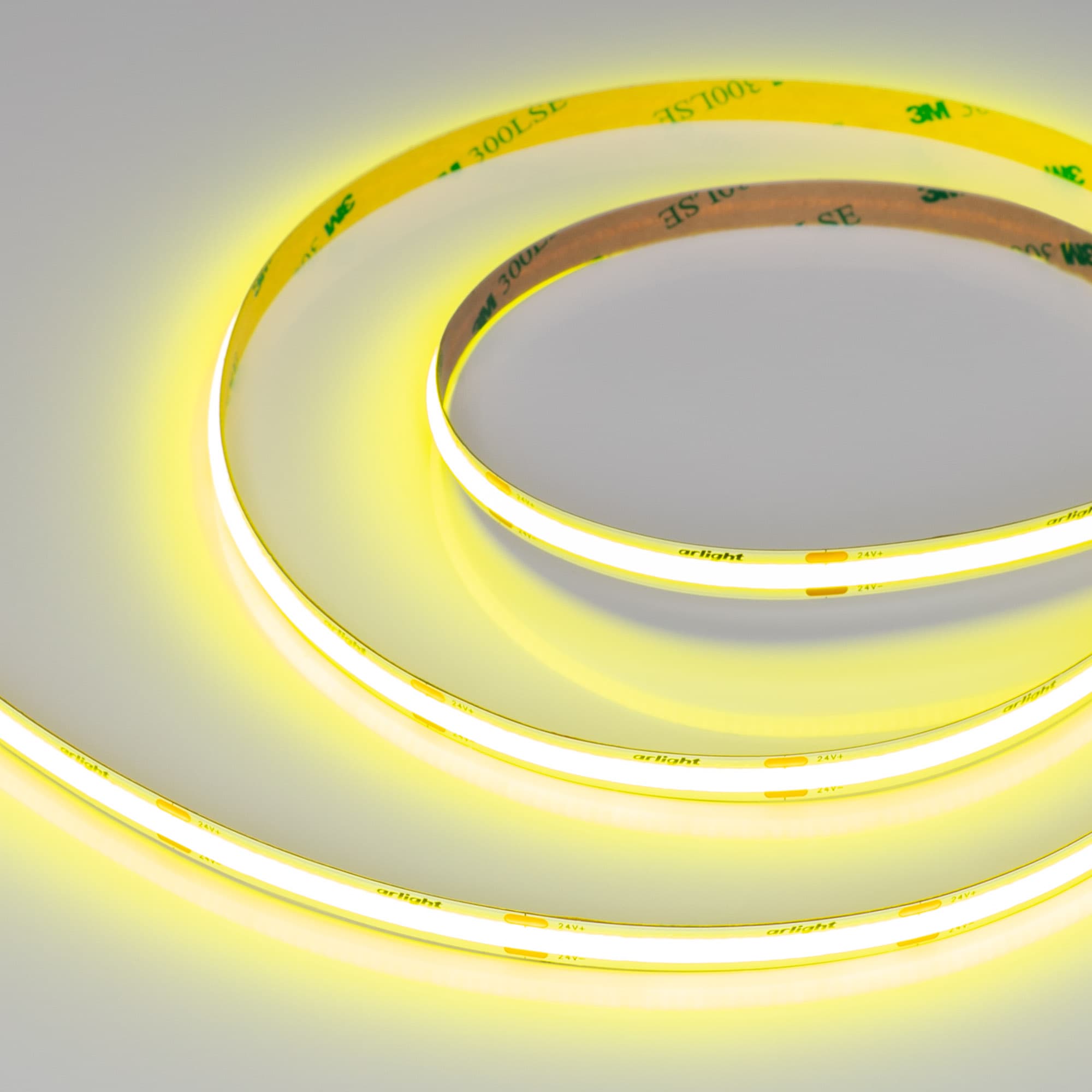 Светодиодная лента COB-X480-8mm 24V Yellow Volt (8 W/m, IP20, 5m) (Arlight, -) 047737 Arlight — фото 1