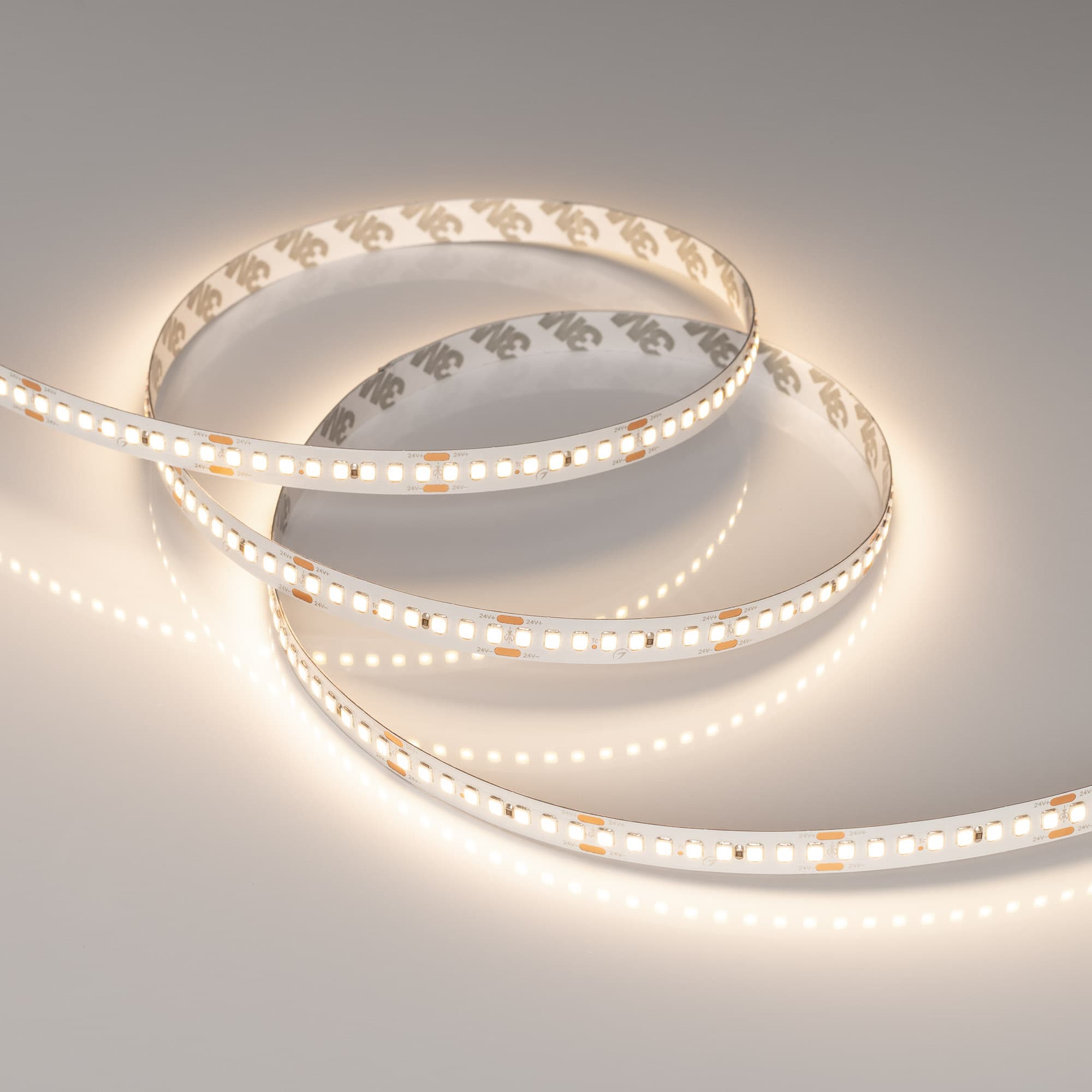 Светодиодная лента RT-A192-10mm 24V Warm3500 (17.6 W/m, IP20, 2835, 5m) (Arlight, высок.эфф.150 лм/Вт) 038774 — фото 3