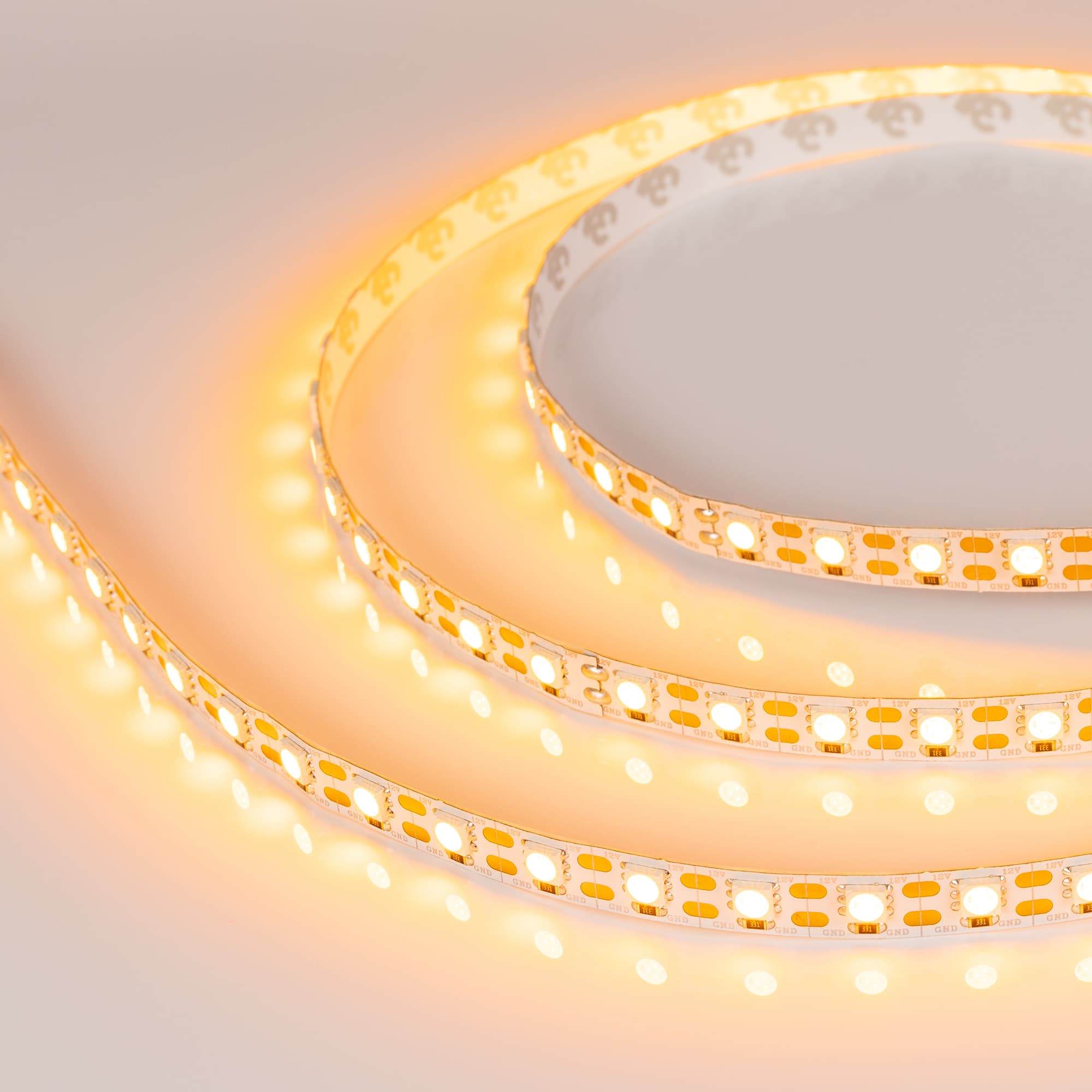 Светодиодная лента RT 2-5000 12V Cx1 Yellow 2x (5060, 360 LED, LUX) (Arlight, 15.6 Вт/м, IP20) 011708 — фото 2