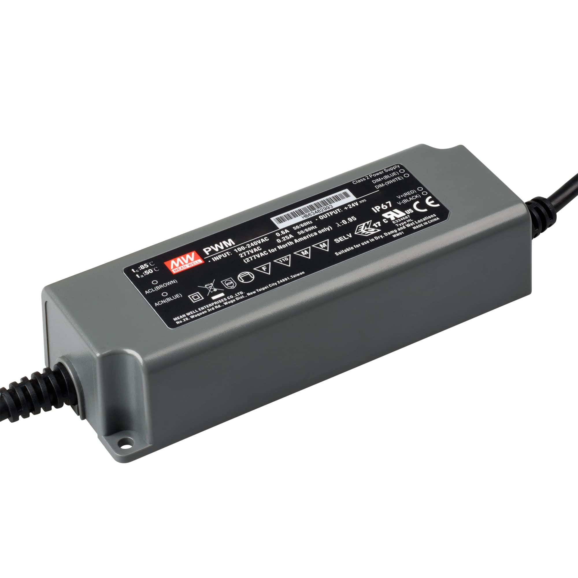 Arlight Блок питания PWM-120-24 (24V, 5A, 120W, 0-10V, PFC) (MEAN WELL, Пластик) 021007