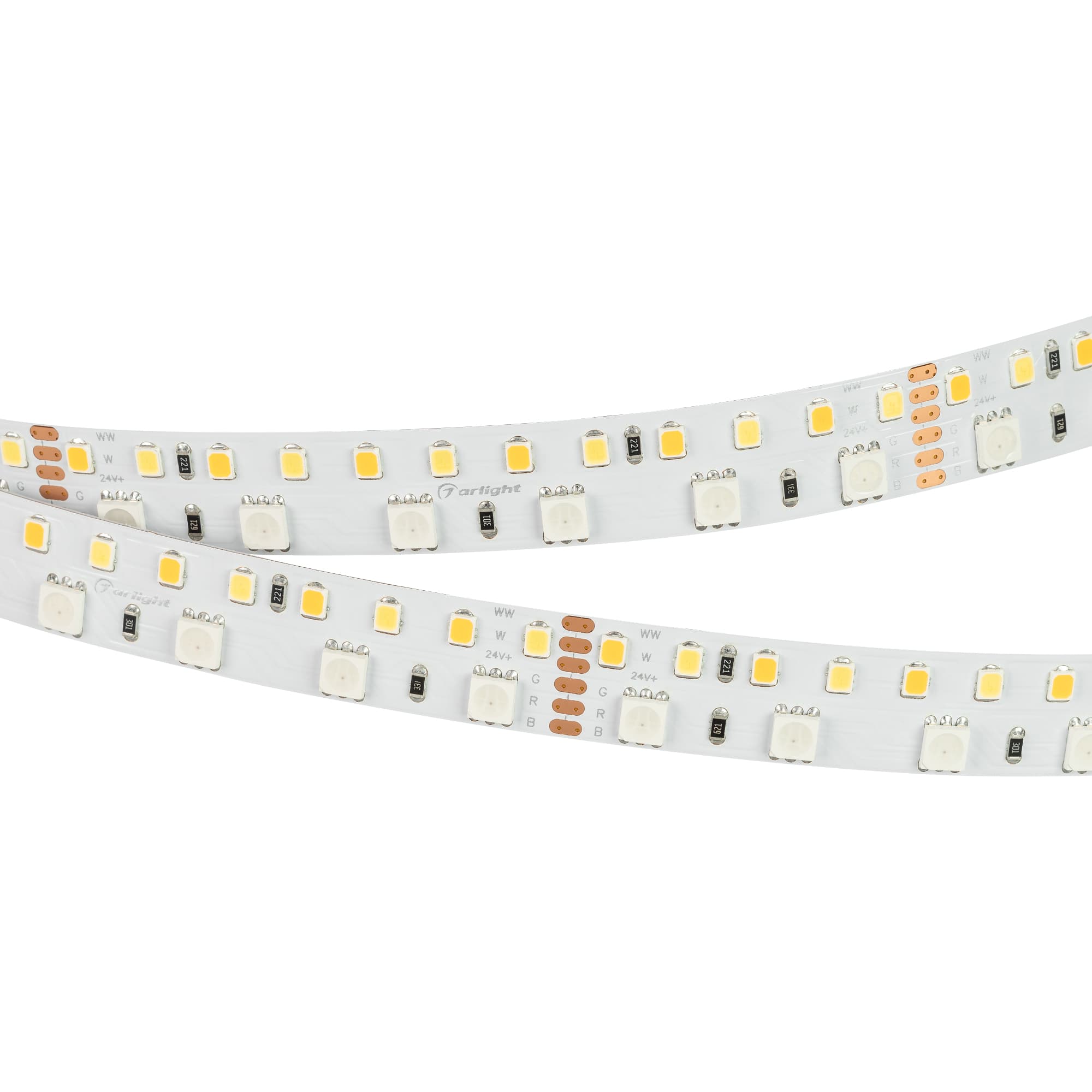 Светодиодная лента RT-BA180-15mm 24V RGBW-MIX (28.8 W/m, IP20, 5060/2835, 5m) (Arlight, 28.8 Вт/м, IP20) 022707(2) — фото 1