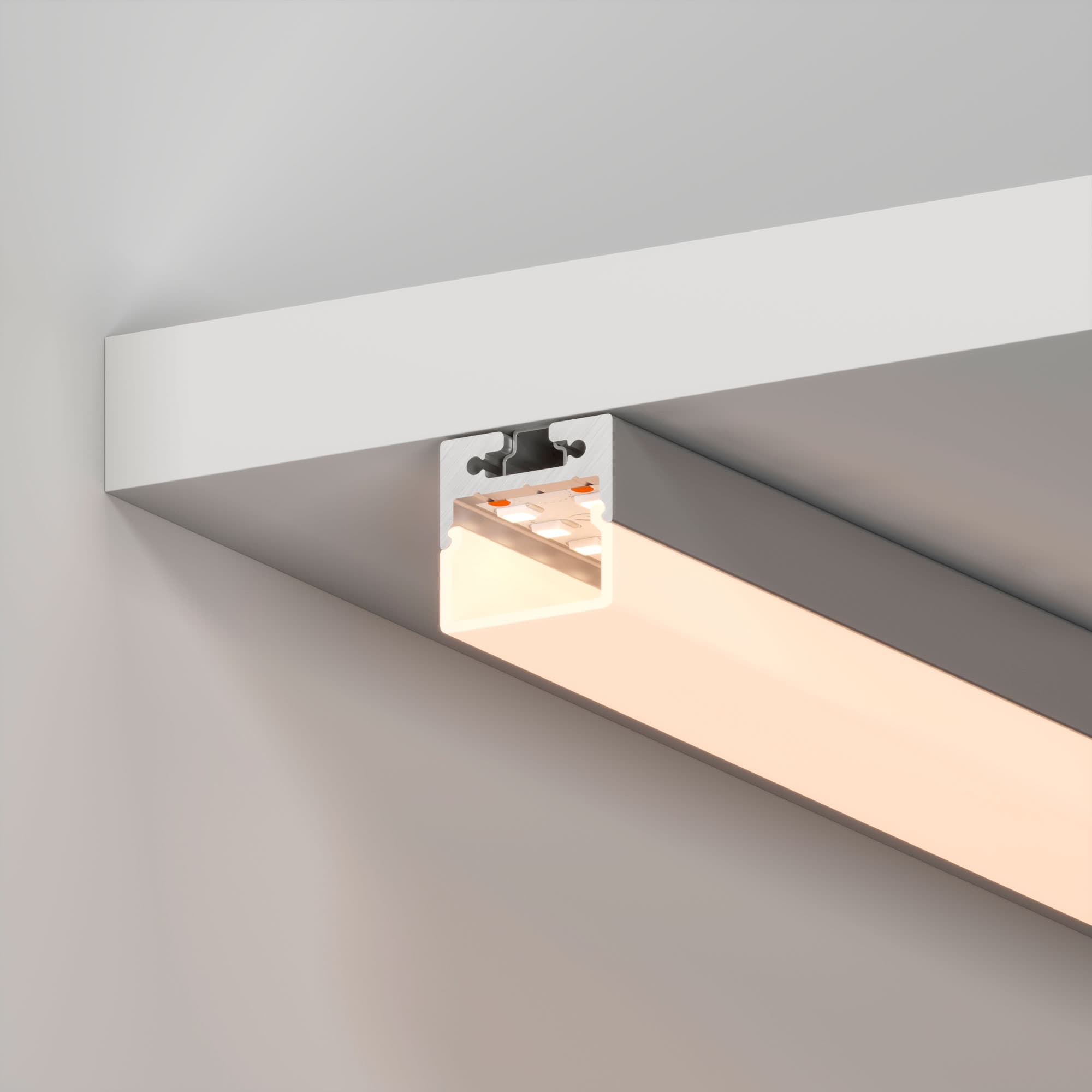 Профиль с экраном SL-LINE-2011M-2500 ANOD+OPAL SQUARE (Arlight, Алюминий) 025870 — фото 4