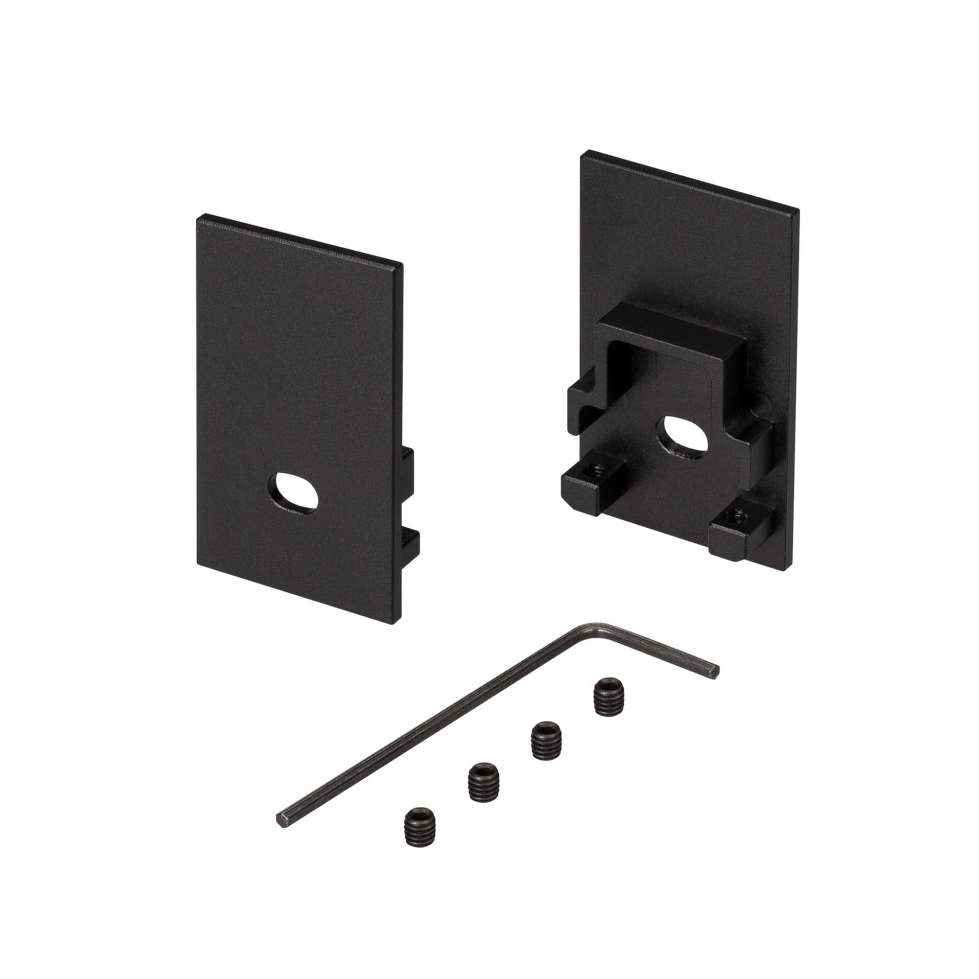 Заглушка SL-COMFORT-2542 BLACK c отверстием (Arlight, Металл) 031737