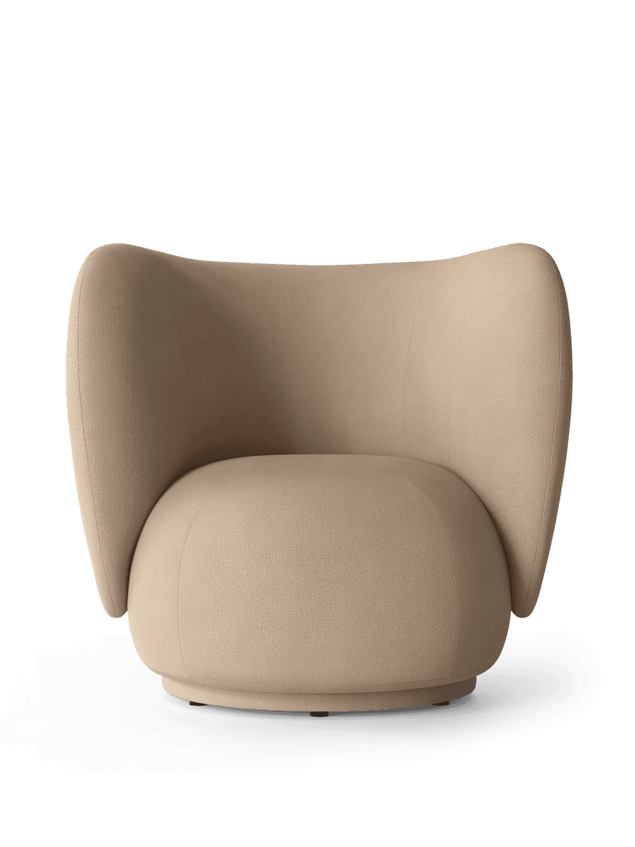 Ferm Living Rico Lounge Chair - Brushed - Sand ferm LIVING — фото 1