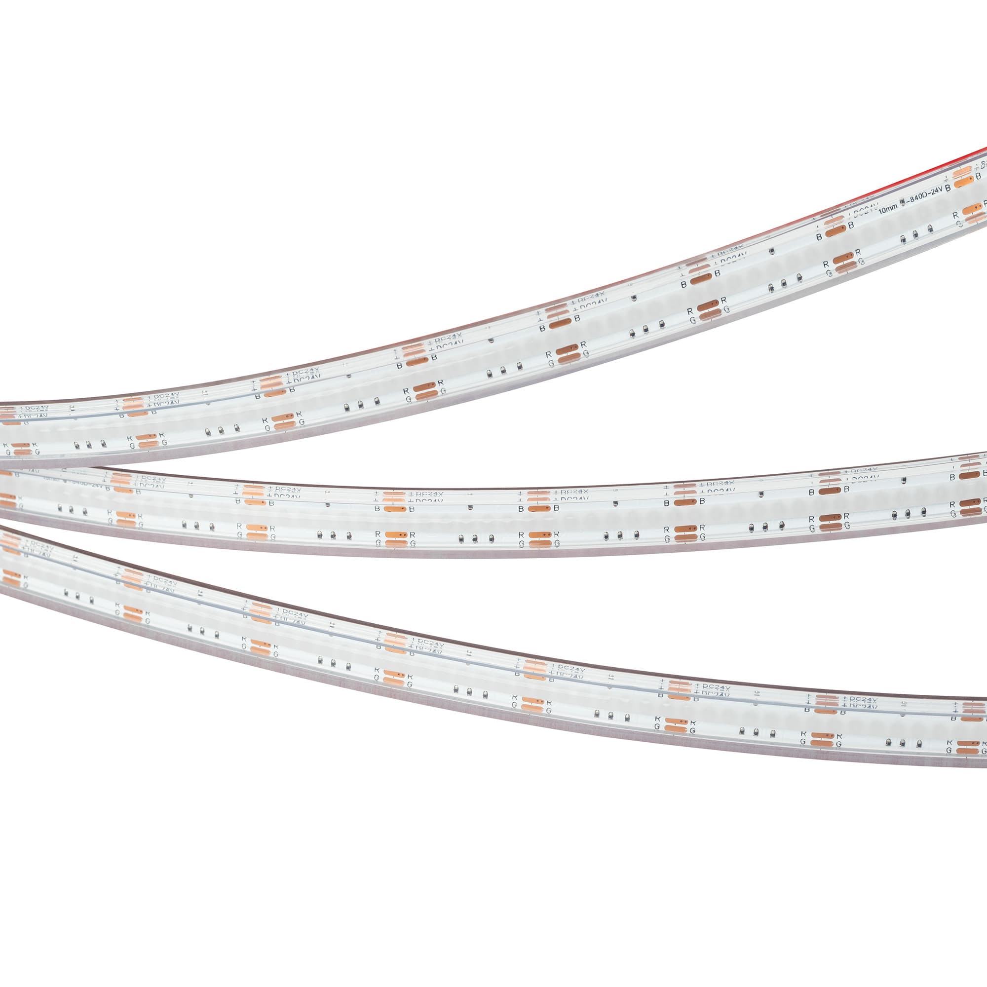Светодиодная лента герметичная COB-PS-X840-12mm 24V RGB (16 W/m, IP67, CSP, 5m) (Arlight, -) 039966 — фото 4