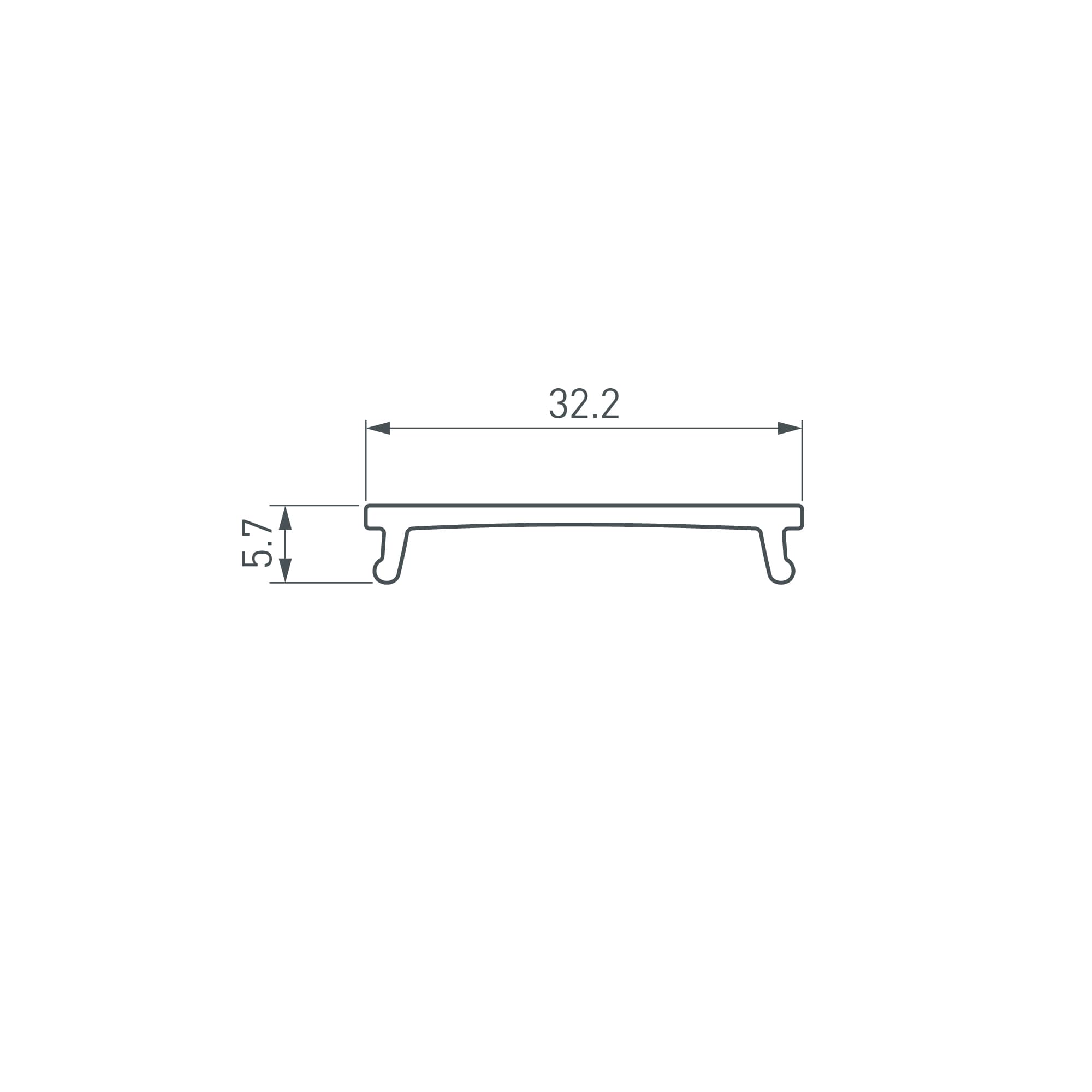 Экран LINIA32-FANTOM-MID-2000 OPAL (Arlight, Пластик) 058473 — фото 2