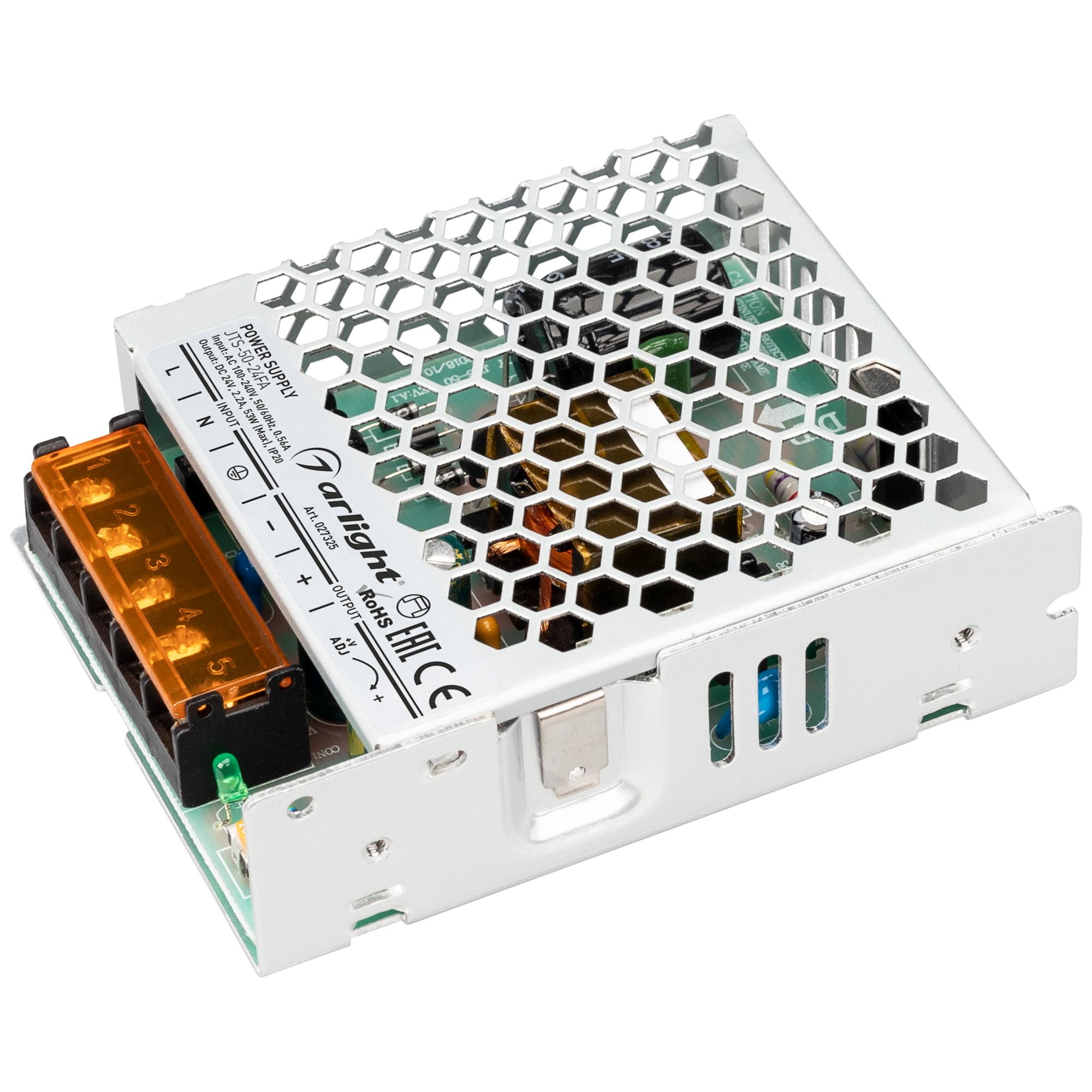 Блок питания JTS-50-24-FA (24V, 2.2A, 53W) (Arlight, IP20 Сетка, 3 года) 027325 Arlight