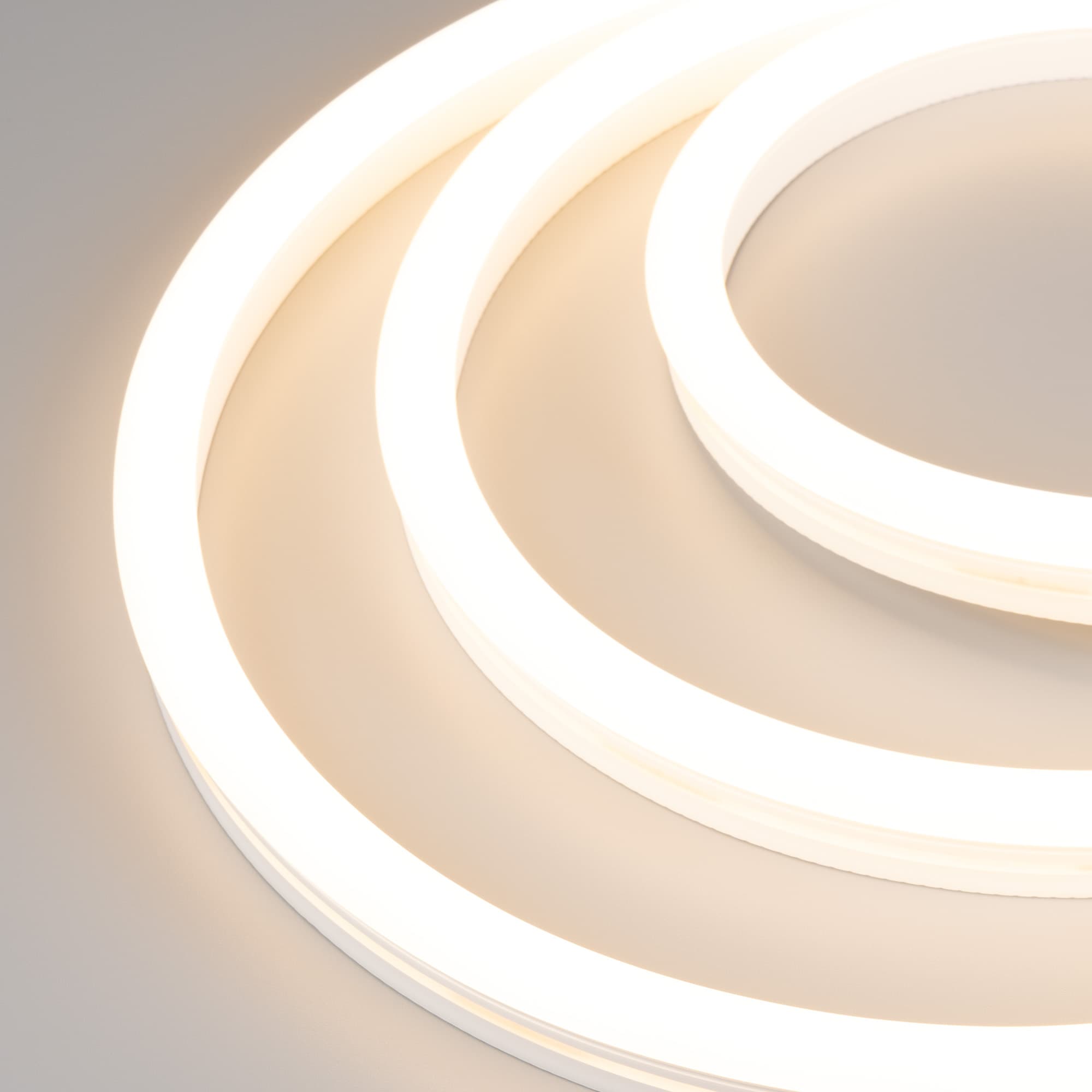 Светодиодная лента герметичная WAVE-SIDE-A120-12x25mm 230V Warm3000 (12 W/m, IP67, 50m, wire x2) (Arlight, Грибовидная форма) 051933