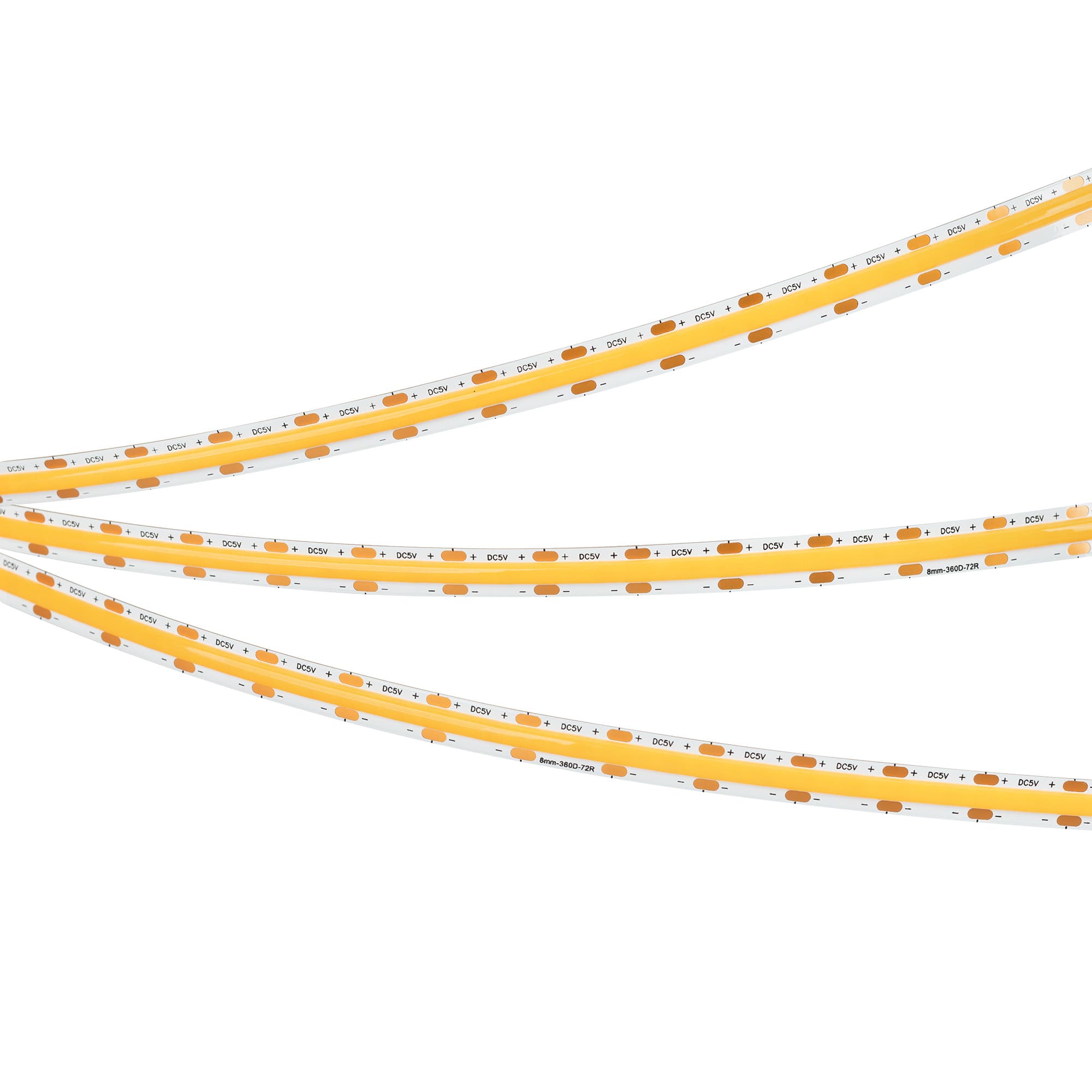 Светодиодная лента COB-X360-8mm 5V Warm3000 (5 W/m, IP20, CSP, 5m) (Arlight, -) 041704 Arlight — фото 2