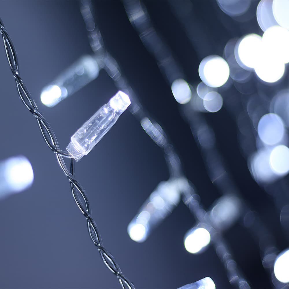 Arlight Светодиодная гирлянда ARD-CURTAIN-CLASSIC-2000x6000-CLEAR-1500LED White (230V, 60W) (Ardecoled, IP65) 024870