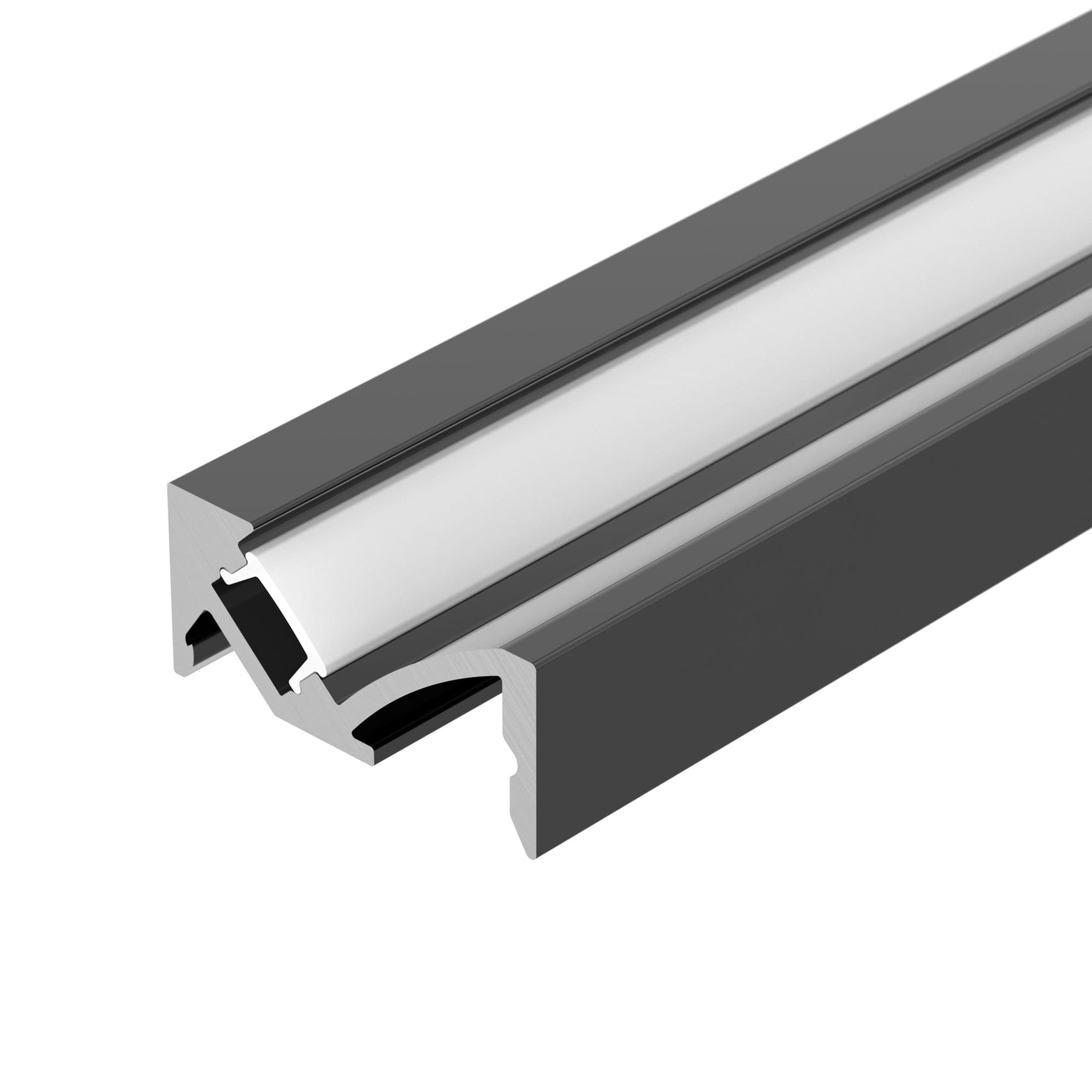 Профиль SL-BEVEL-W21-2000 ANOD BLACK (Arlight, Алюминий) 043688 — фото 1