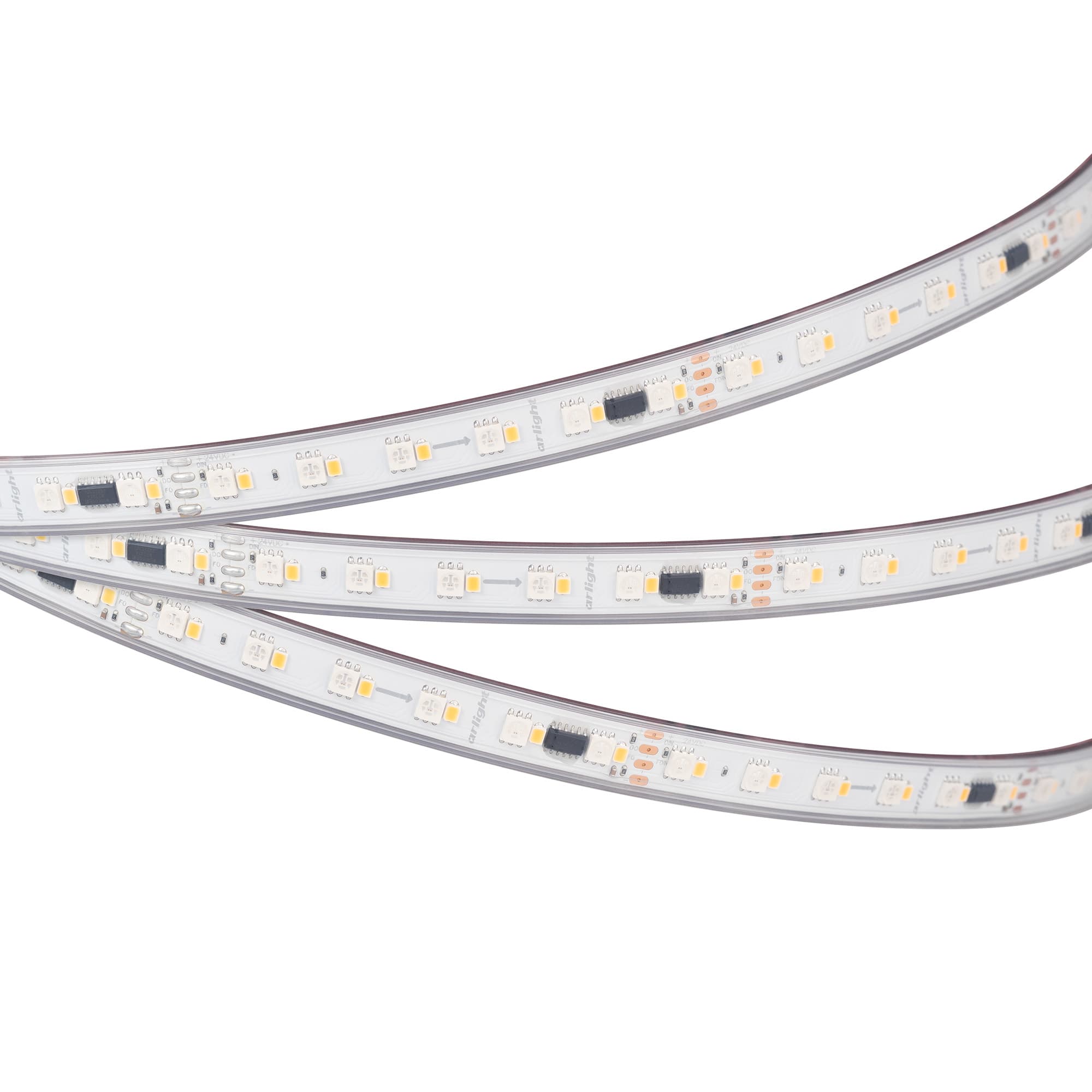 Светодиодная лента герметичная SPI-P-BA120-14mm 24V RGBW-Warm-PX6-BPT (16 W/m, IP66, 5060/2835, 5m) (Arlight, бегущий огонь) 043088 — фото 2