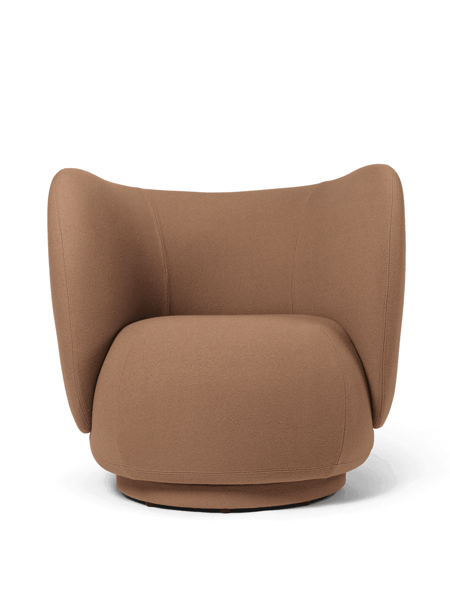 Ferm Living Rico Lounge Chair - Swivel - Tonus - Tan ferm LIVING — фото 1