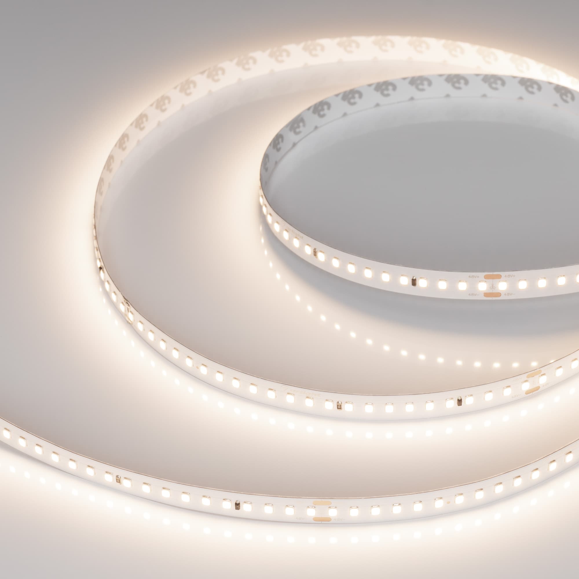 Светодиодная лента IC-A144-12mm 48V Warm3500 (5.8 W/m, IP20, 2835, 50m) (Arlight, 5.8 Вт/м, IP20) 028632(2) — фото 1