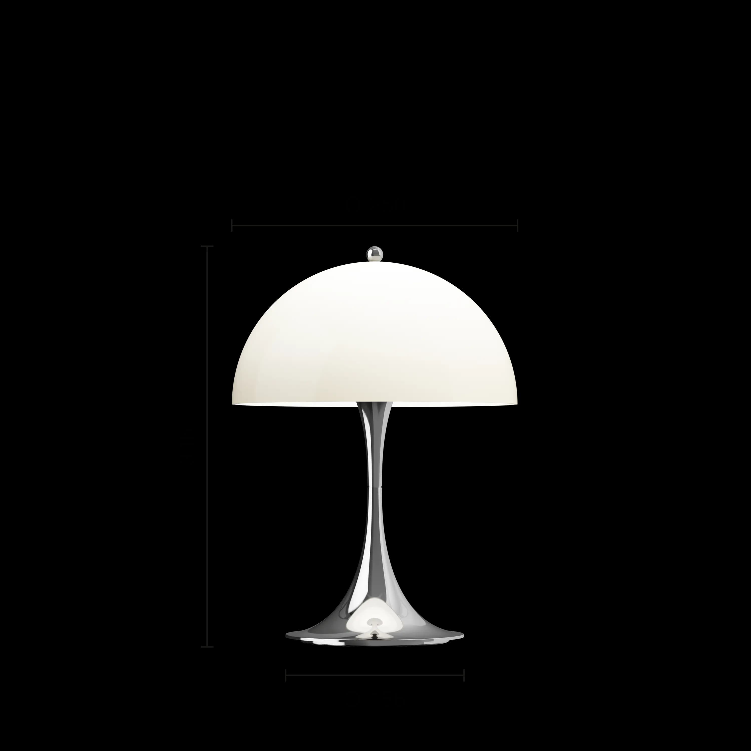 Louis Poulsen Panthella 250 Portable Lamp Chrome opal beige — фото 5