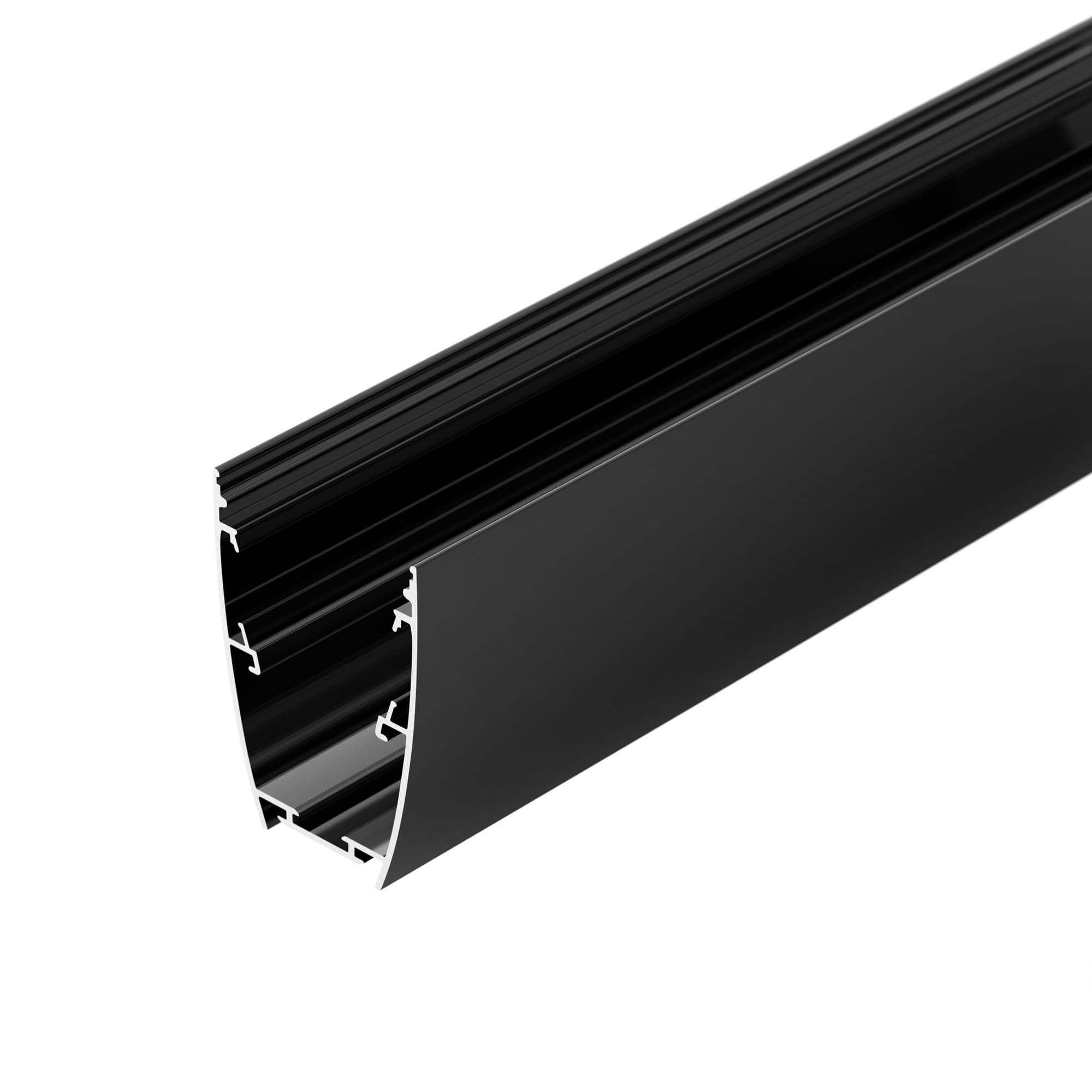 Профиль LINE-5075-U-HONEYCOMB-2000 BLACK (Arlight, Алюминий) 044885 Arlight — фото 4