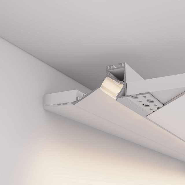 Профиль FANTOM-W45-BEVEL-2000 WHITE (Arlight, Алюминий) 039949 — фото 6