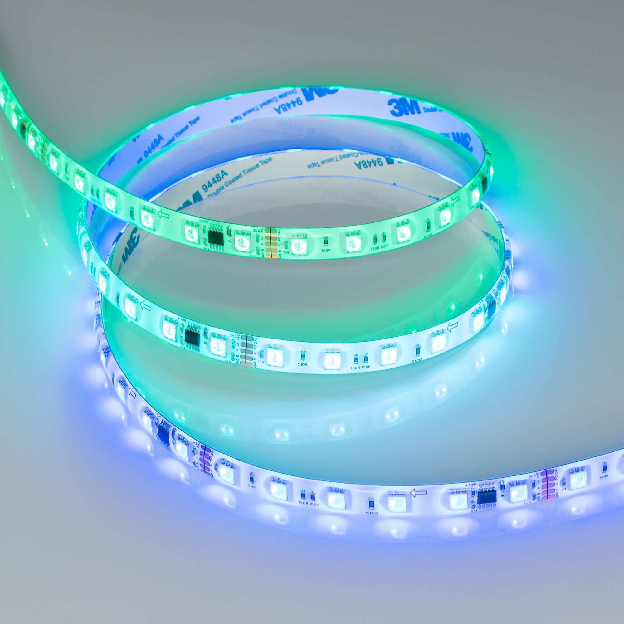 Светодиодная лента герметичная DMX-SE-B60-10mm 24V RGB-PX6 (14 W/m, IP65, 5060, 5m) (Arlight, -) 039607 — фото 4