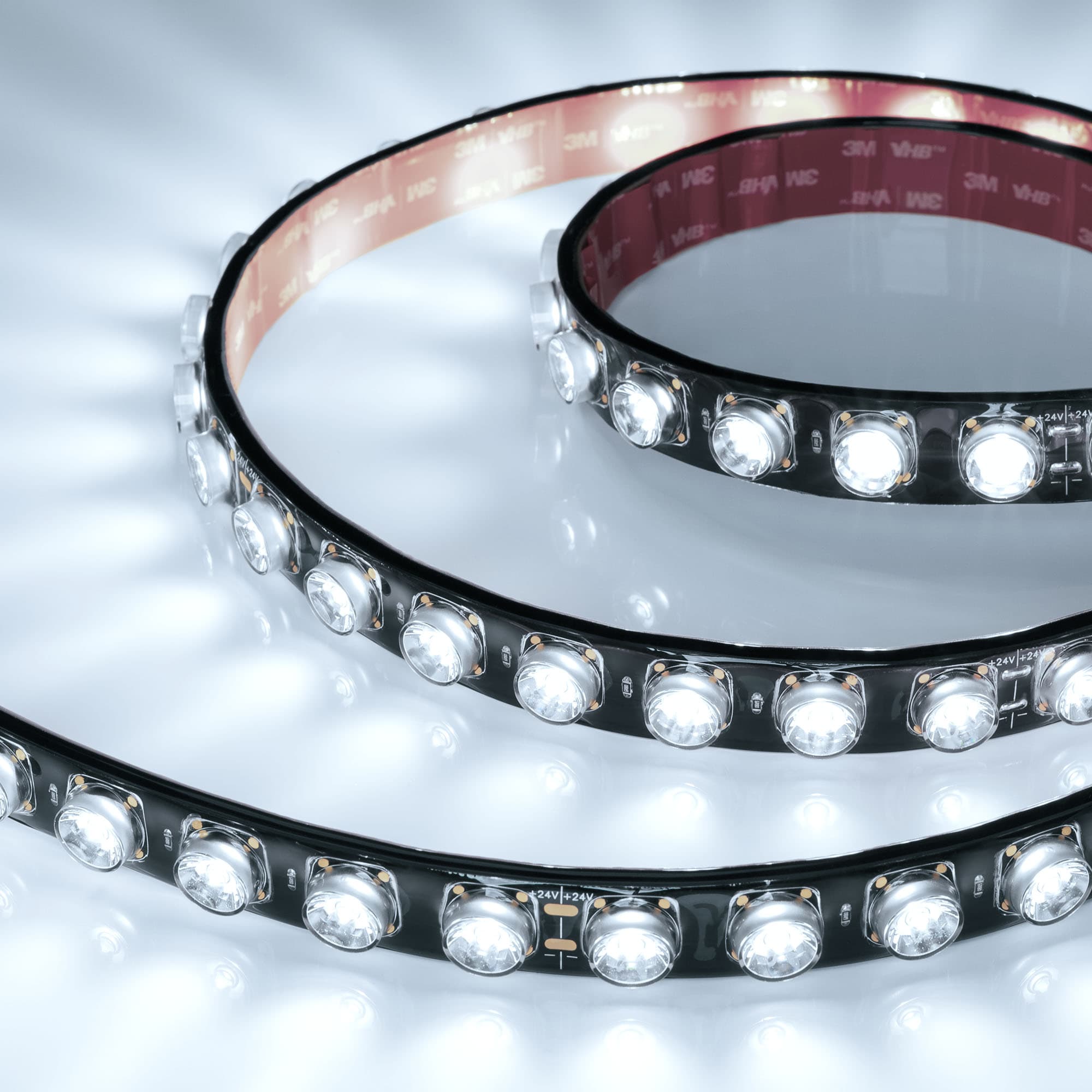 Светодиодная лента герметичная FLT-PS-A42-BLACK-23mm 24V White6000 (21 W/m, IP67, 15deg, 5m) (Arlight, -) 049299 — фото 1