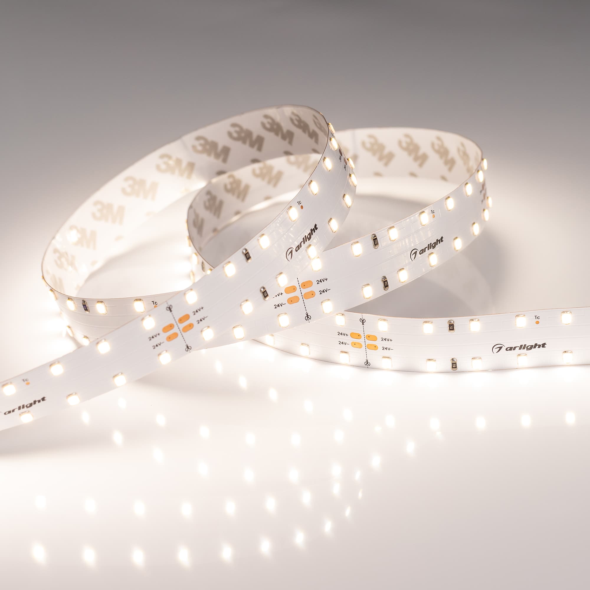 Светодиодная лента RT 2-4700 24V Day4000 20mm (2835, 140 LED/m, LUX) (Arlight, 21.6 Вт/м, IP20) 028003 — фото 4