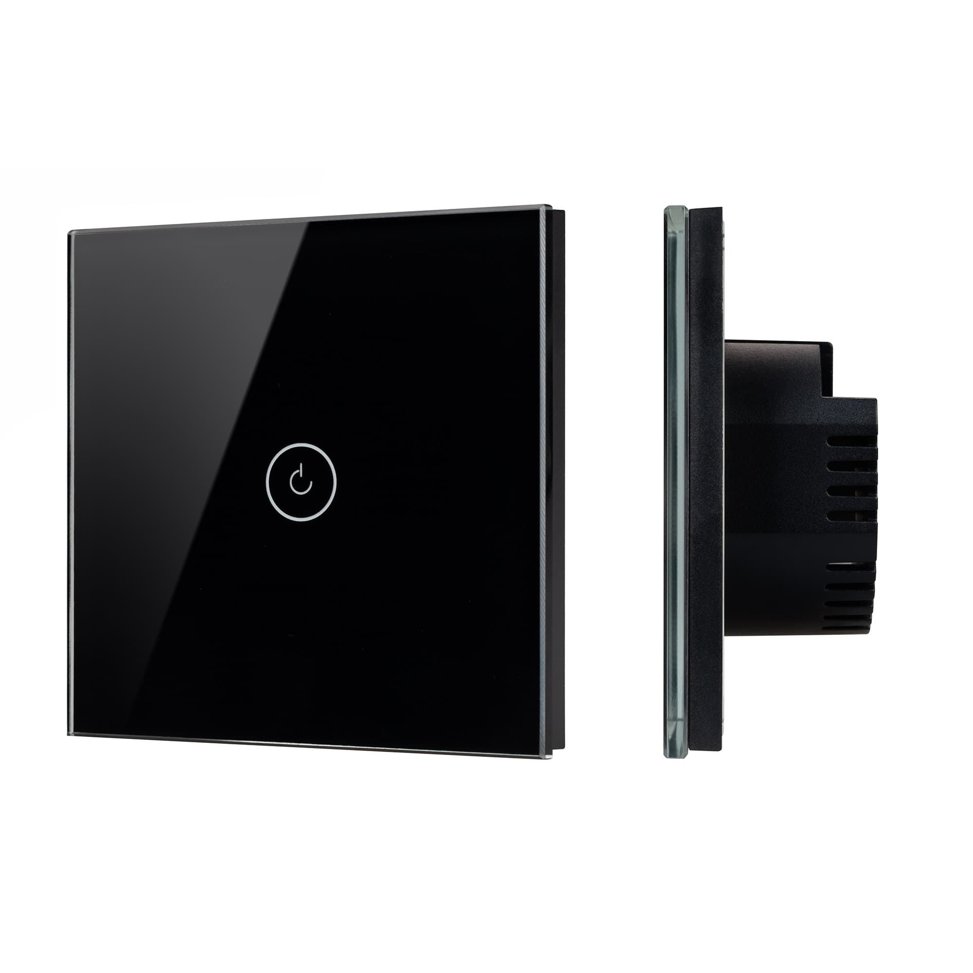 Выключатель сенсорный SWT-OMALI-S01-ZB-BK (250V, 10A, Zigbee) (Arlight, Стекло) 050033