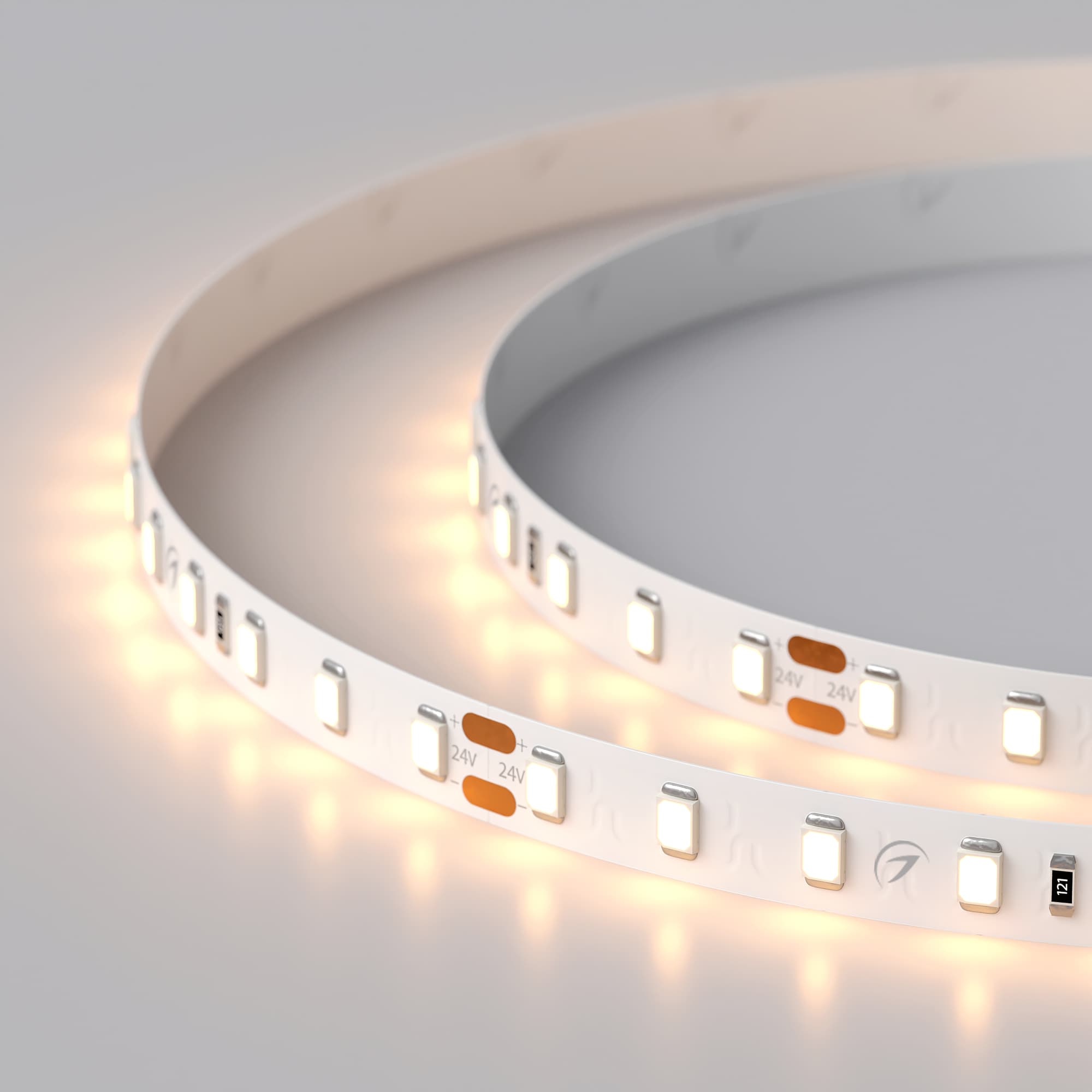 Светодиодная лента RT 2-5000 24V Warm2700 1.6x (2835, 490 LED, PRO) (Arlight, 10 Вт/м, IP20) 019928(B) — фото 3