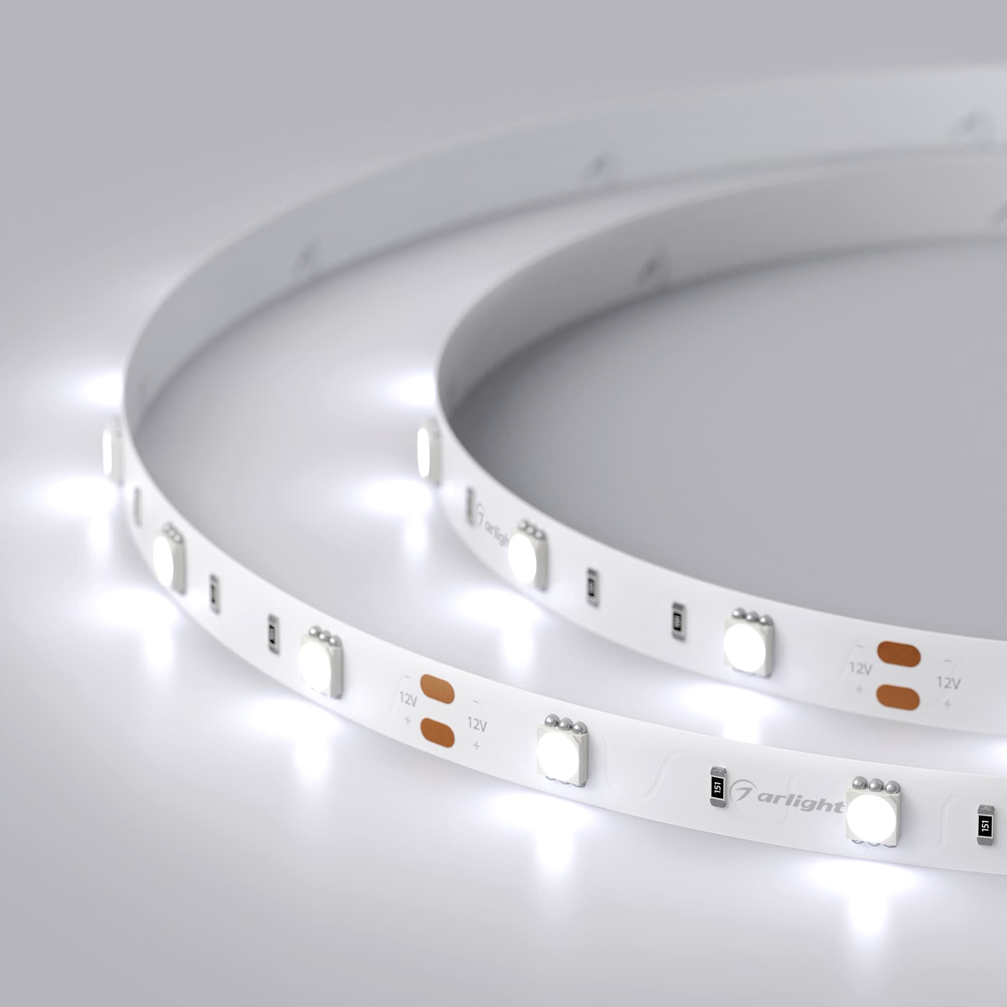 Светодиодная лента RT 2-5000 12V Cool 8K (5060, 150 LED, LUX) (Arlight, 7.2 Вт/м, IP20) 016890 — фото 4