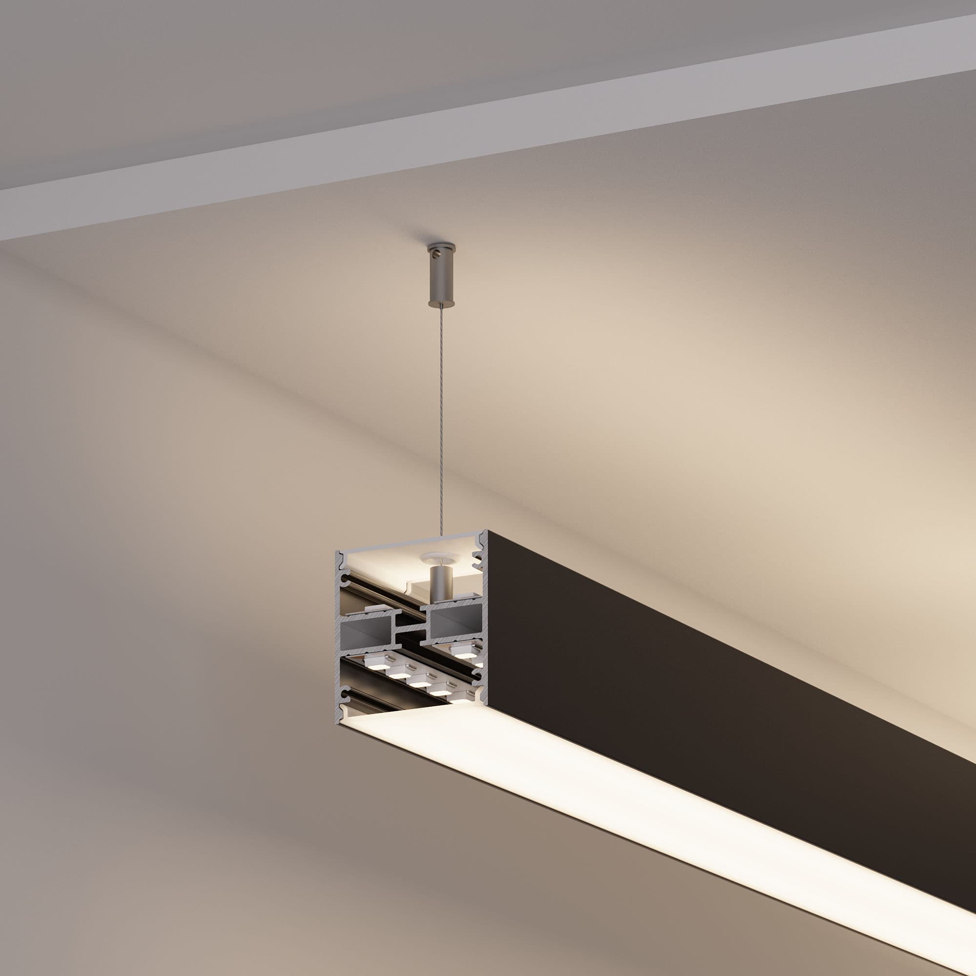 Профиль LINE-5050-DUAL-3000 ANOD (Arlight, Алюминий) 047486 — фото 5