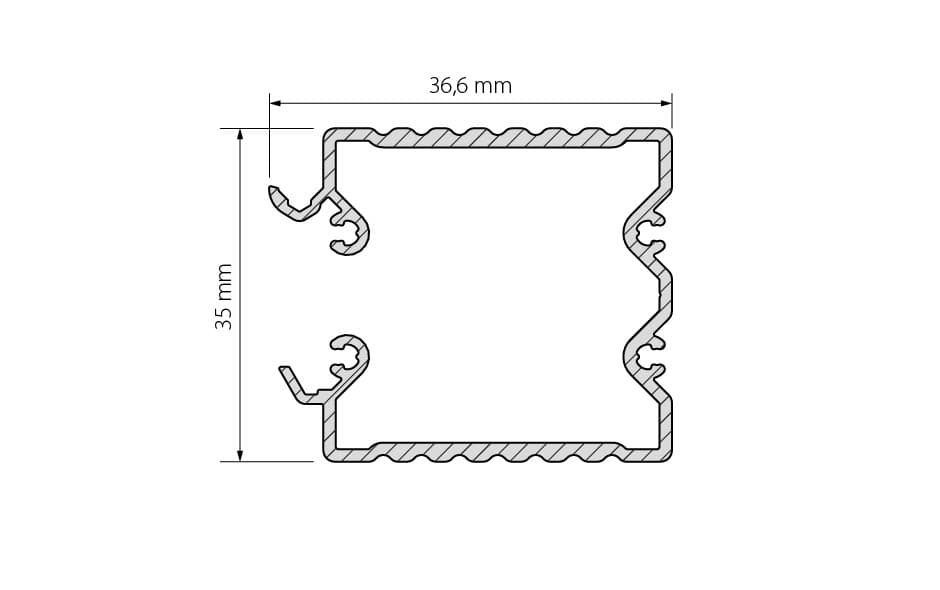 Основание ALU-BASE-2000 Hiding (Arlight, Металл) 015466 Arlight — фото 2