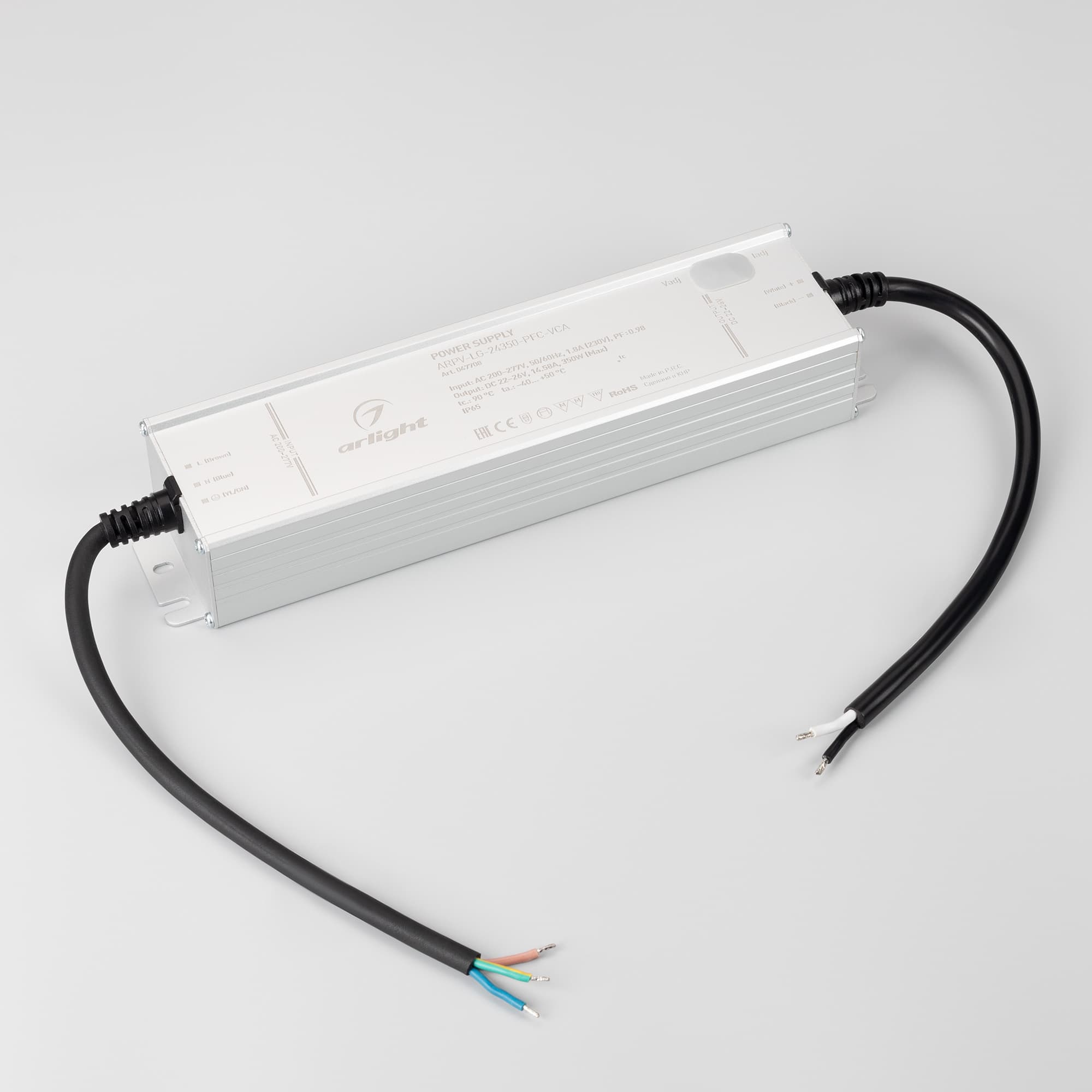 Блок питания ARPV-LG-24350-PFC-VCA (22-26V, 14.58A, 350W) (Arlight, IP65 Металл, 5 лет) 047708 — фото 2