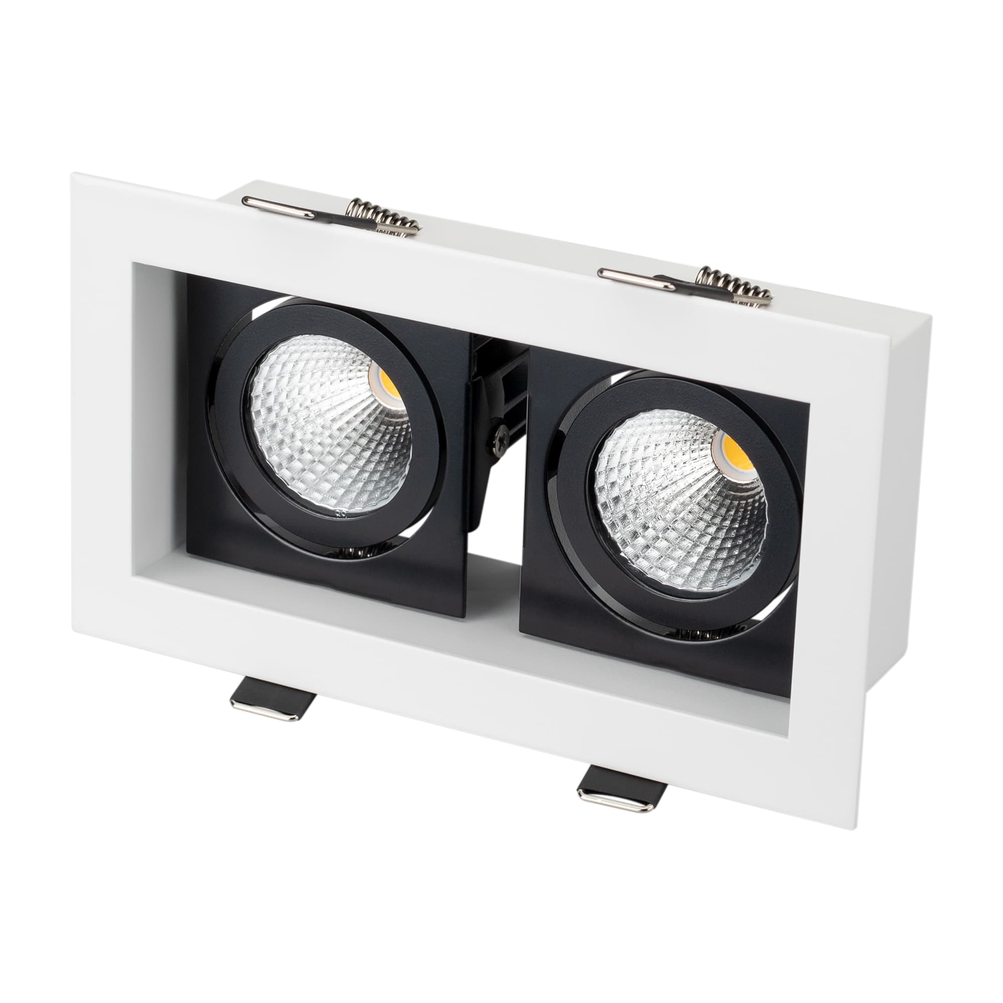Светильник CL-KARDAN-S180x102-2x9W White (WH-BK, 38 deg) (Arlight, IP20 Металл, 3 года) 024131