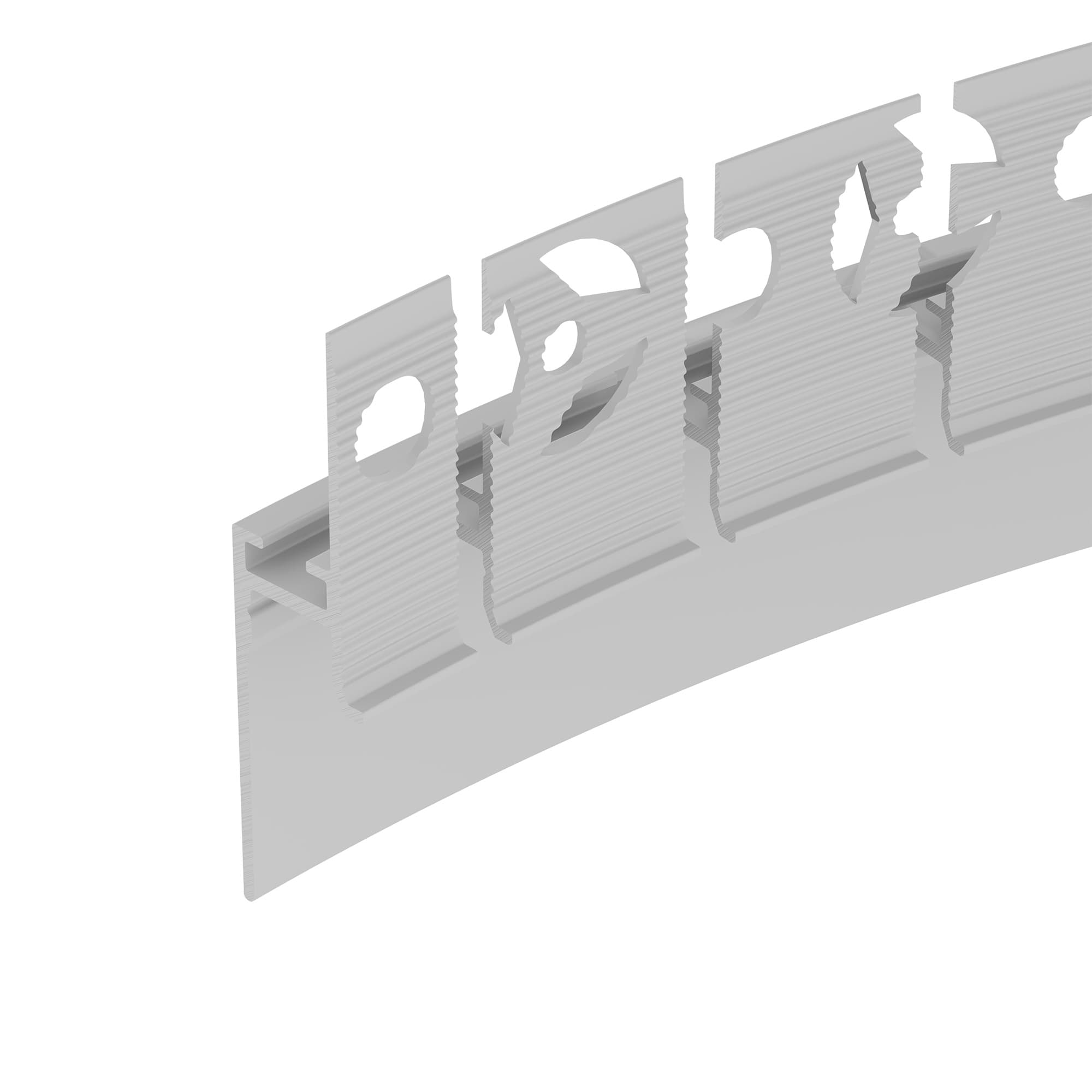 Профиль PLINTUS-FANTOM-BENT-H20-SIDE-2000 WHITE (Arlight, Алюминий) 043674(1) — фото 2