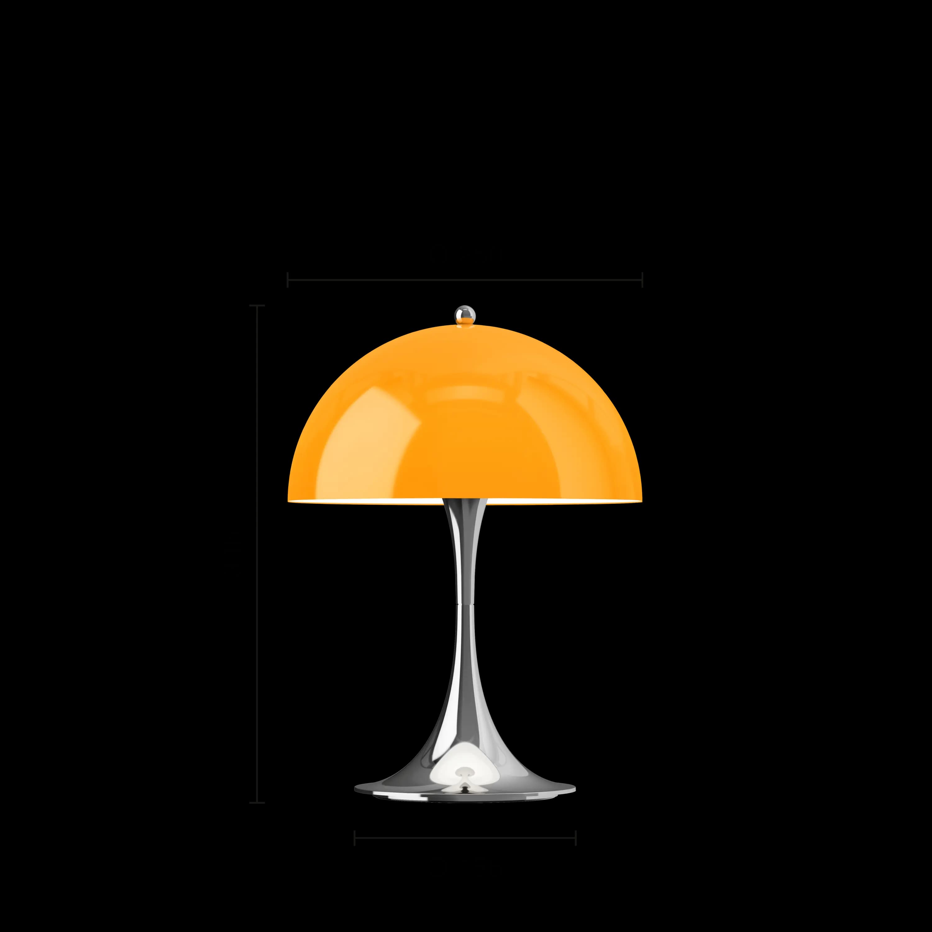 Louis Poulsen Panthella 250 Portable Lamp Original opal orange — фото 9